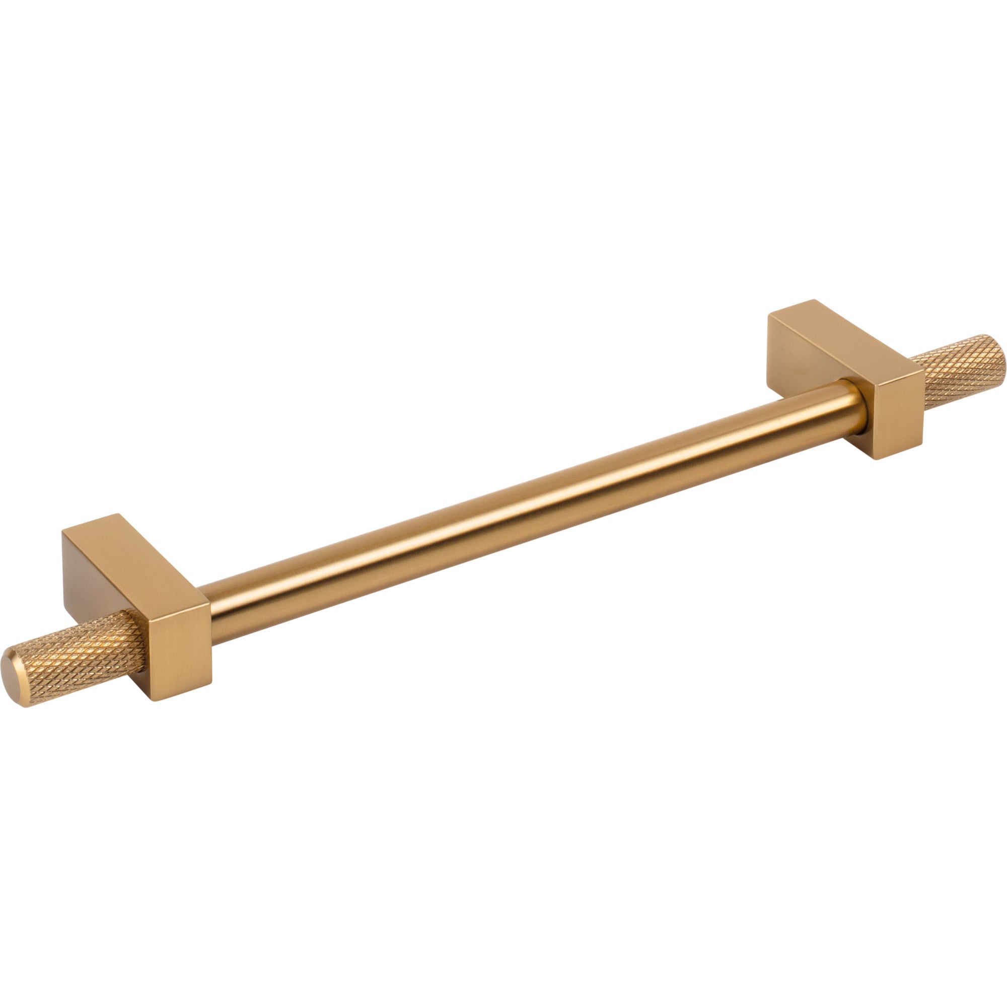 Jeffrey Alexander Larkin Knurled Ends Cabinet Bar Pull Satin Bronze / 160 mm