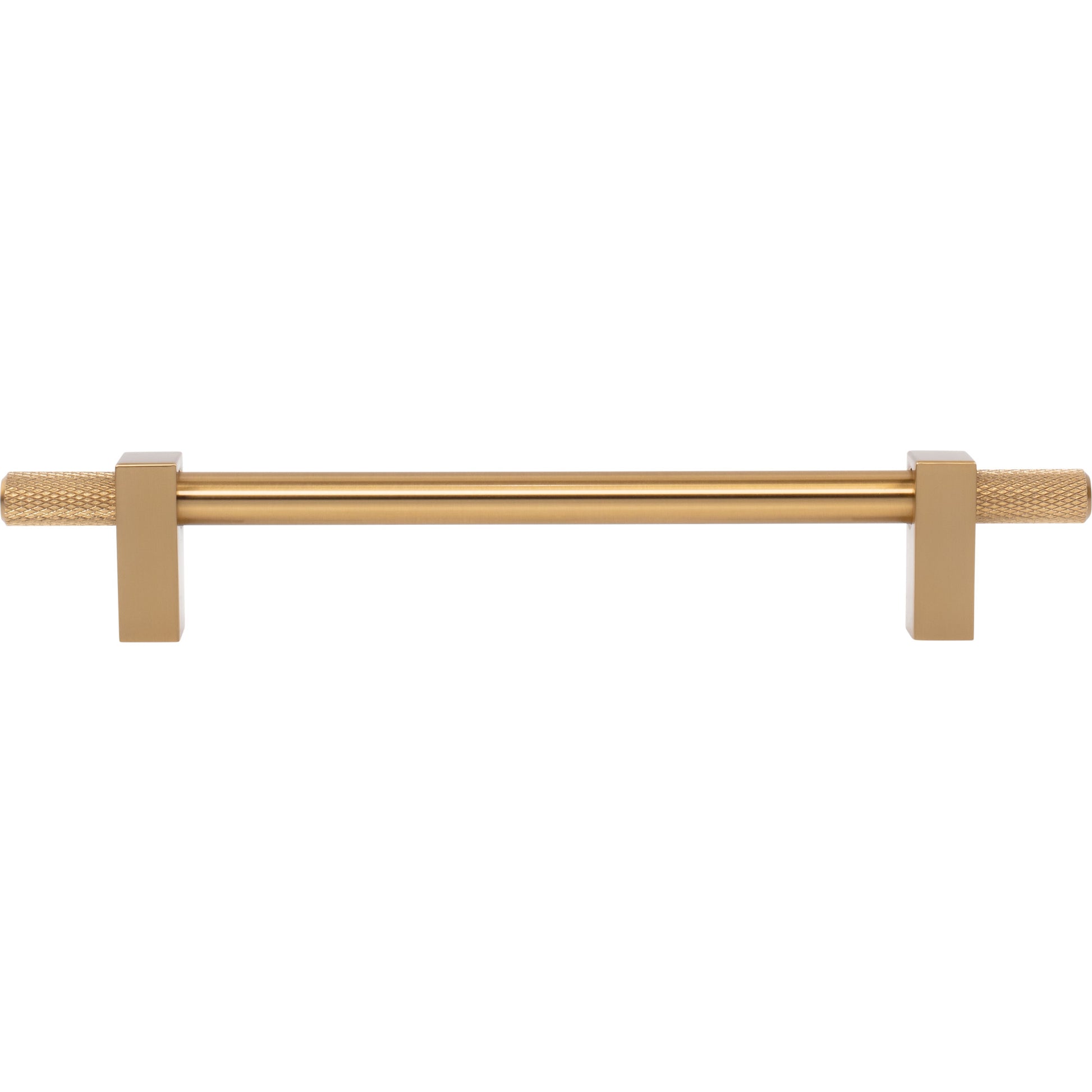 Jeffrey Alexander Larkin Knurled Ends Cabinet Bar Pull Satin Bronze / 160 mm