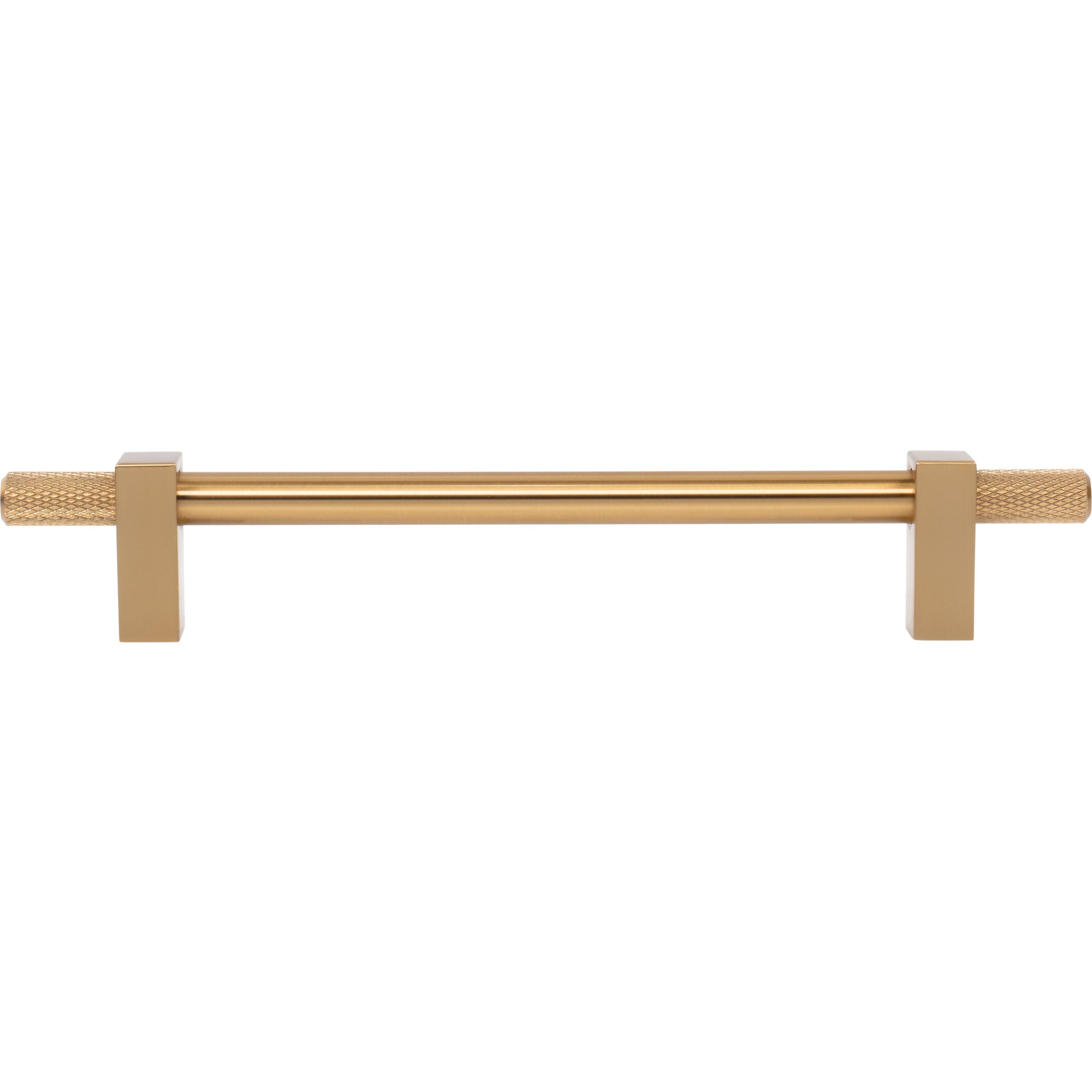 Jeffrey Alexander Larkin Knurled Ends Cabinet Bar Pull Satin Bronze / 160 mm