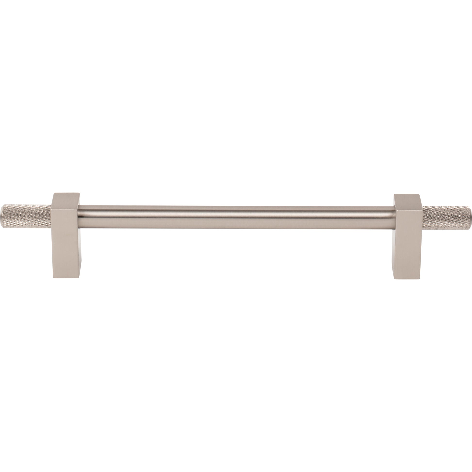 Jeffrey Alexander Larkin Knurled Ends Cabinet Bar Pull Satin Nickel / 160 mm