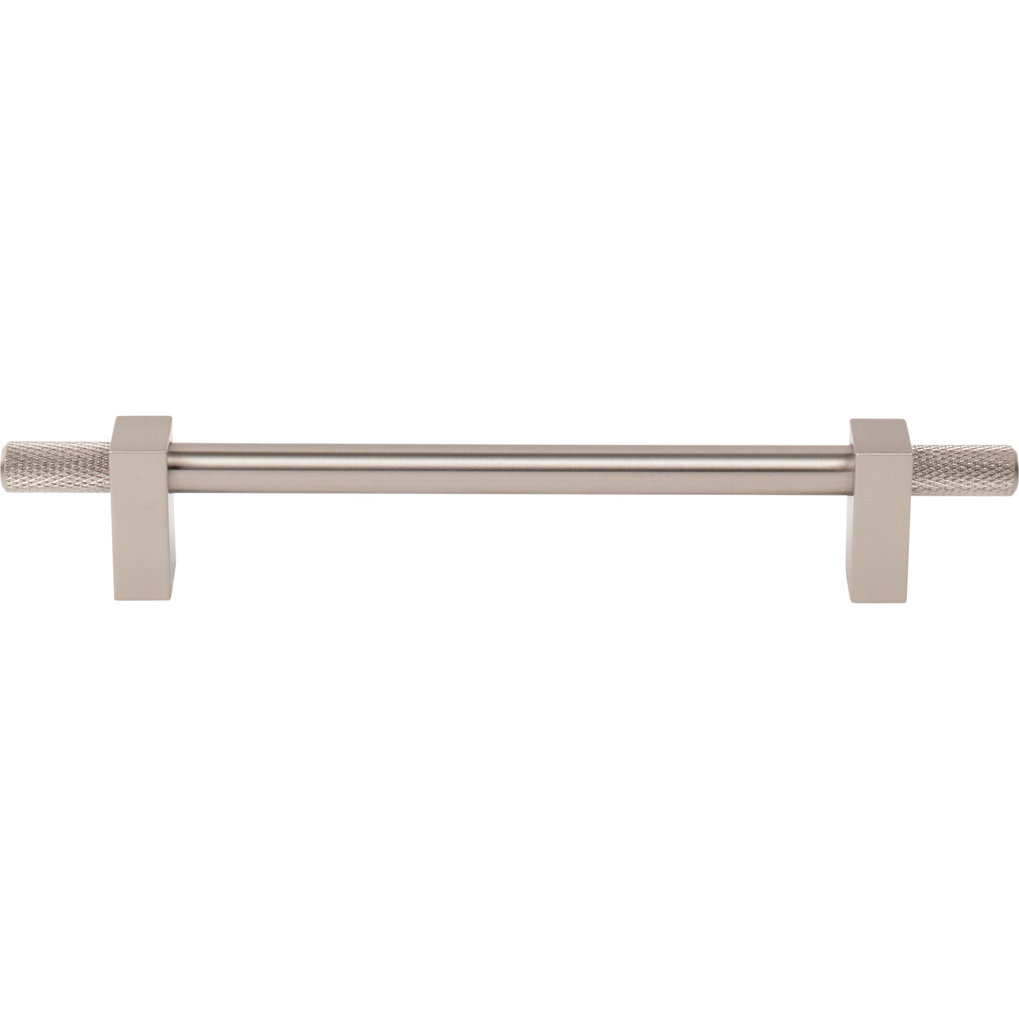Jeffrey Alexander Larkin Knurled Ends Cabinet Bar Pull Satin Nickel / 160 mm