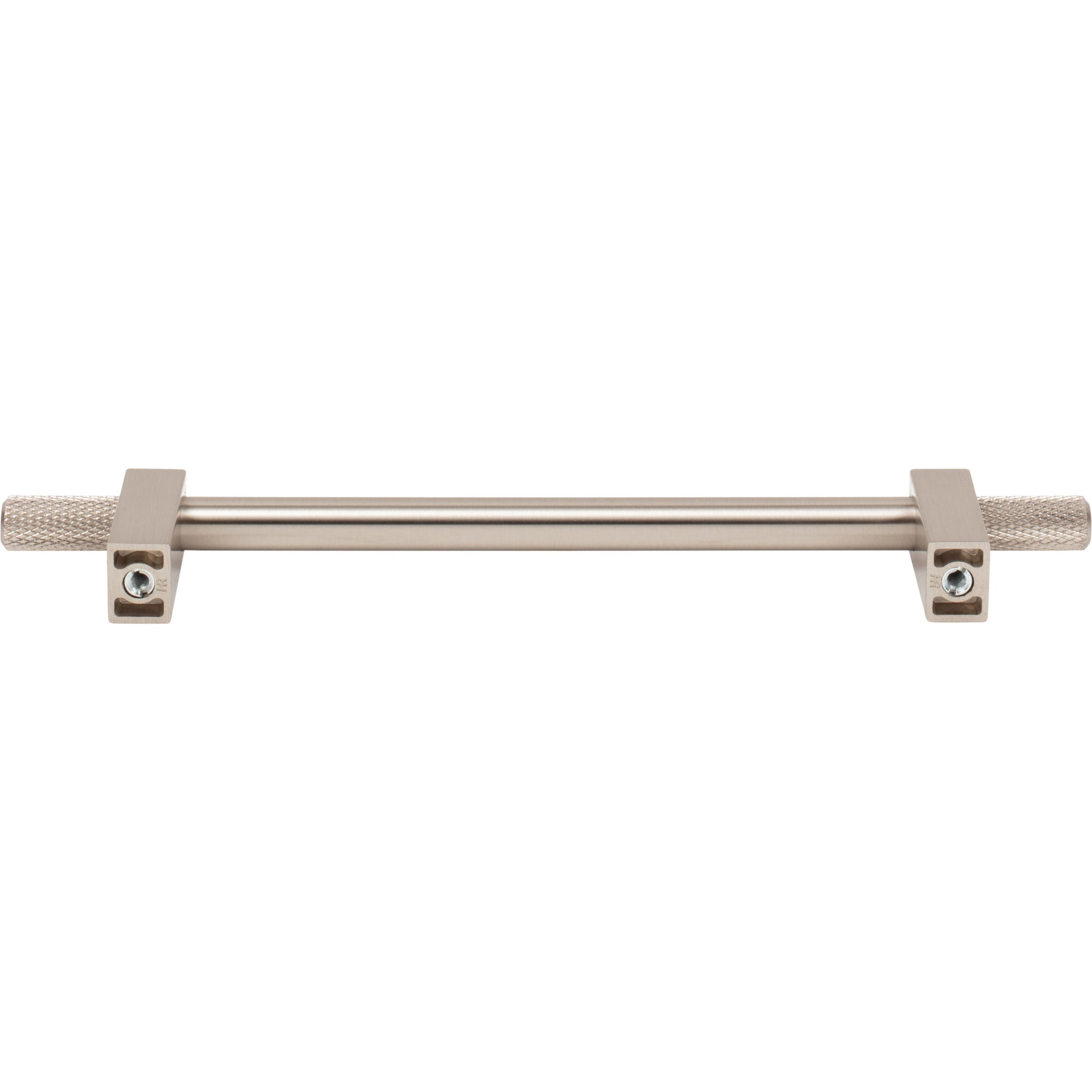 Jeffrey Alexander Larkin Knurled Ends Cabinet Bar Pull Satin Nickel / 160 mm
