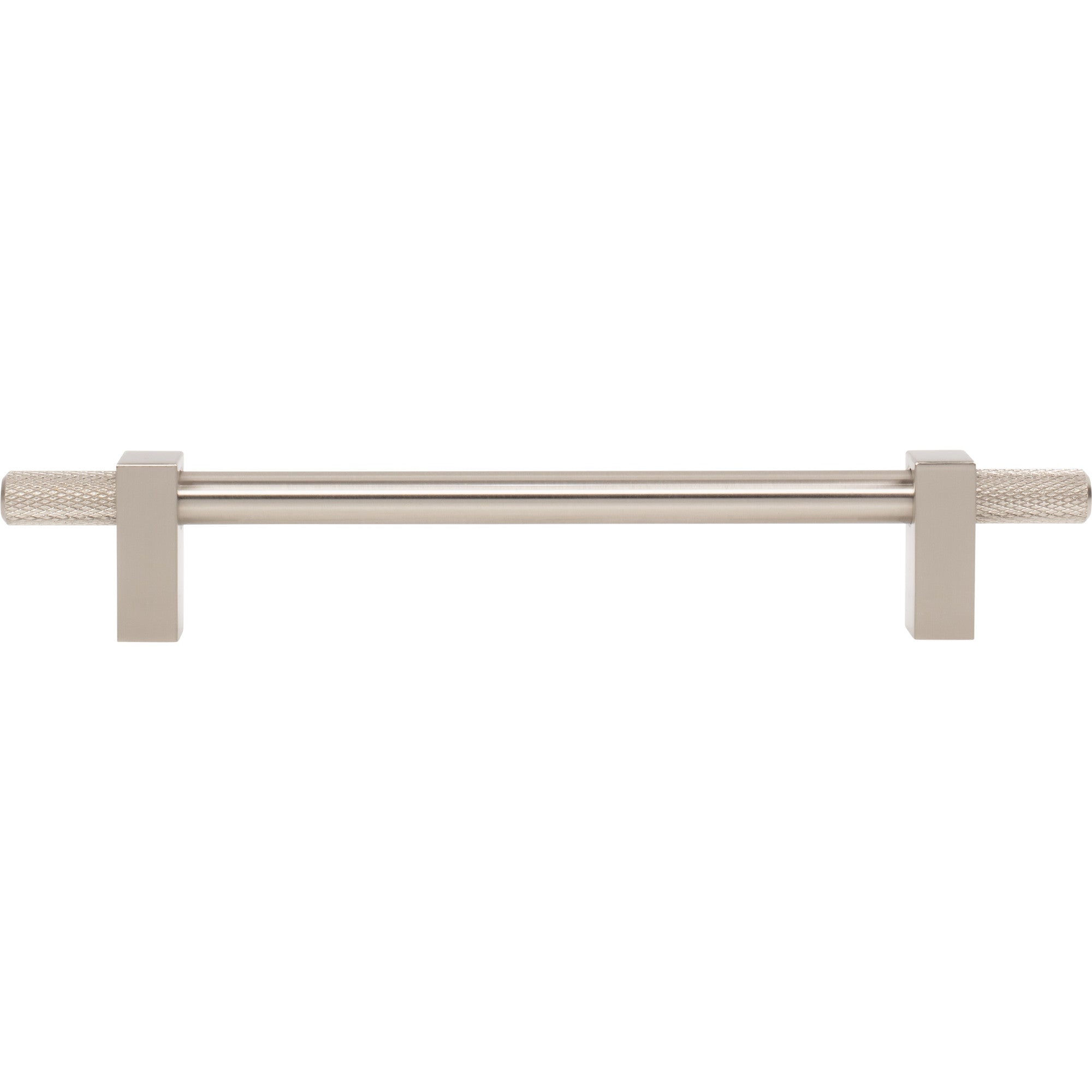 Jeffrey Alexander Larkin Knurled Ends Cabinet Bar Pull Satin Nickel / 160 mm