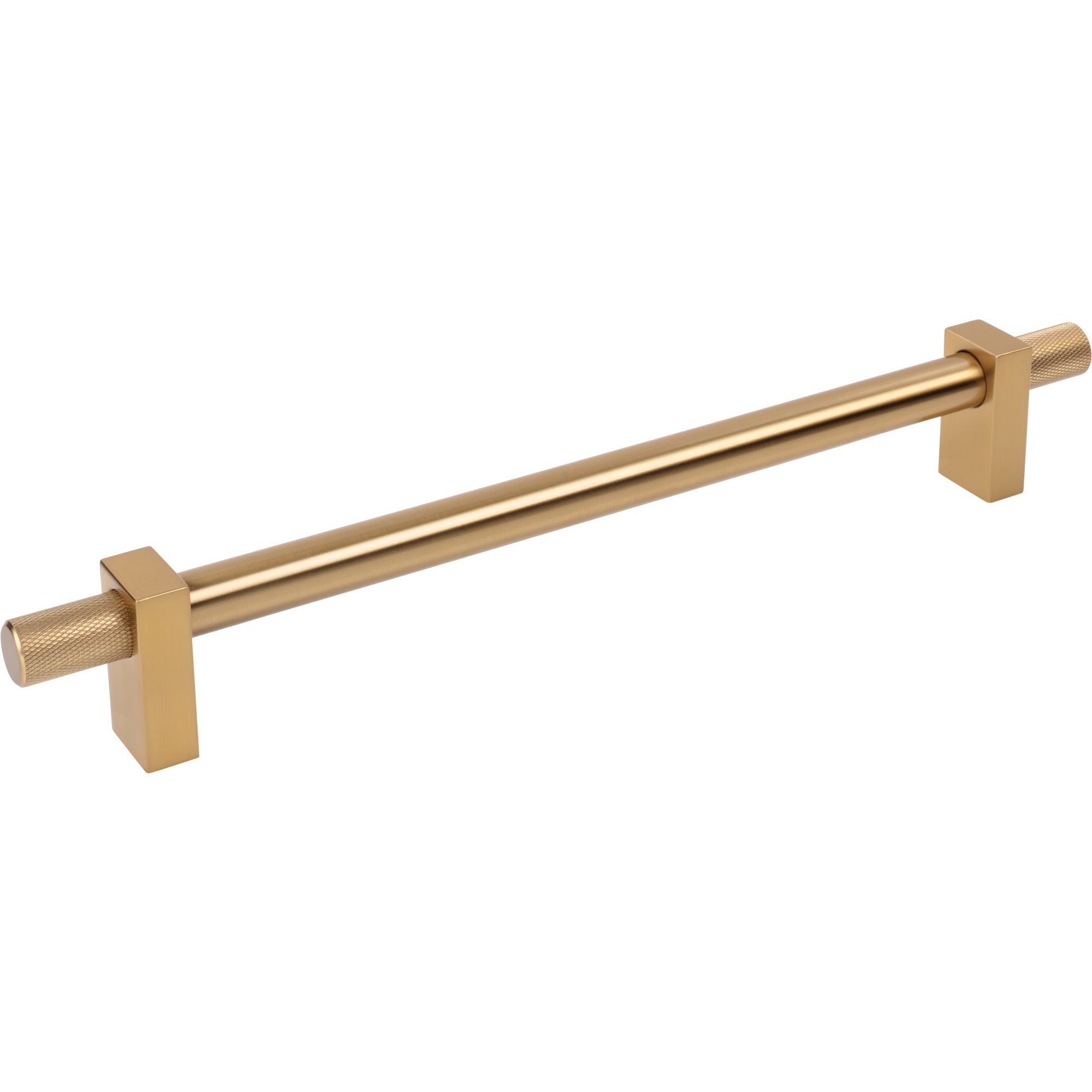 Jeffrey Alexander Larkin Knurled Ends Appliance Handle Satin Bronze / 18"