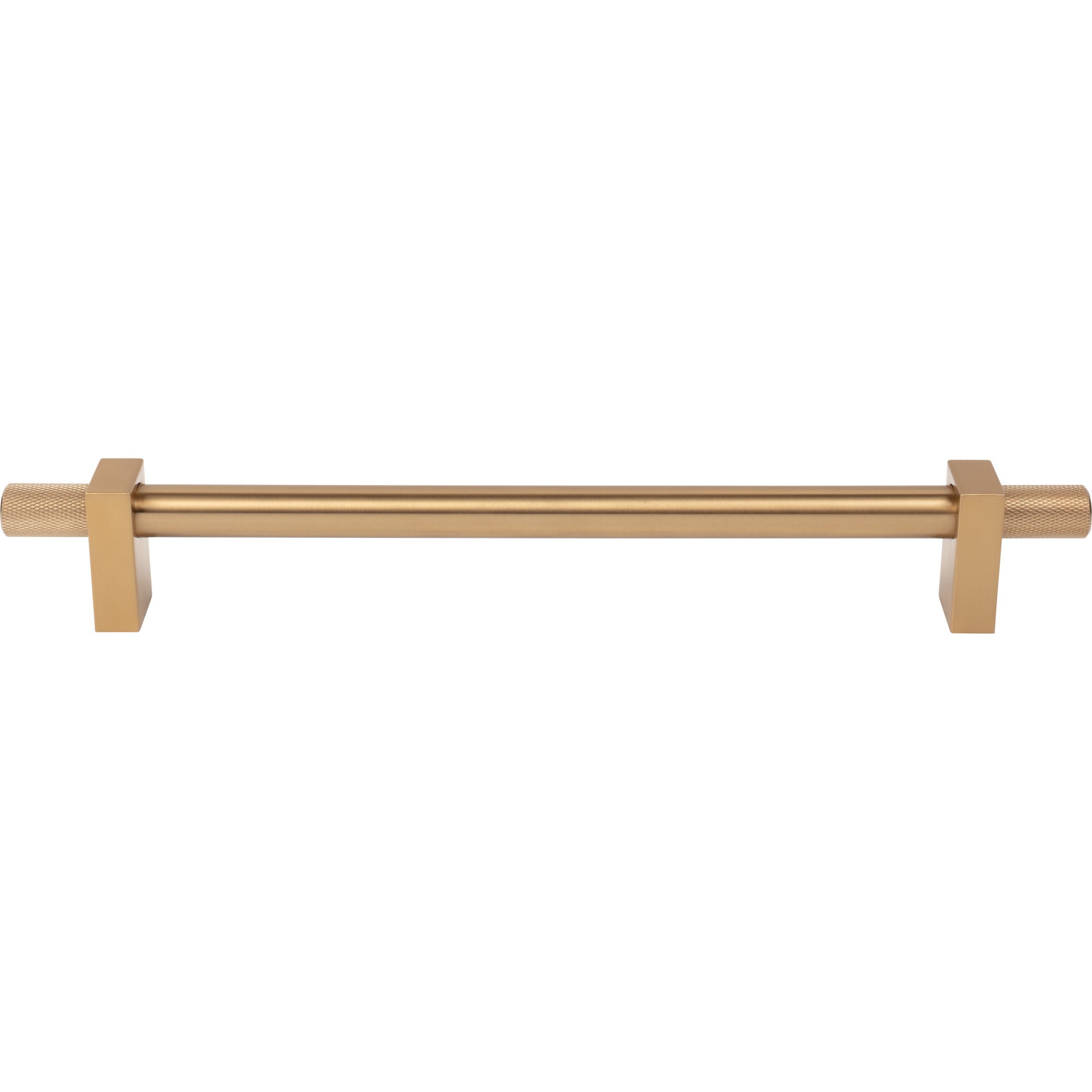 Jeffrey Alexander Larkin Knurled Ends Appliance Handle Satin Bronze / 18"