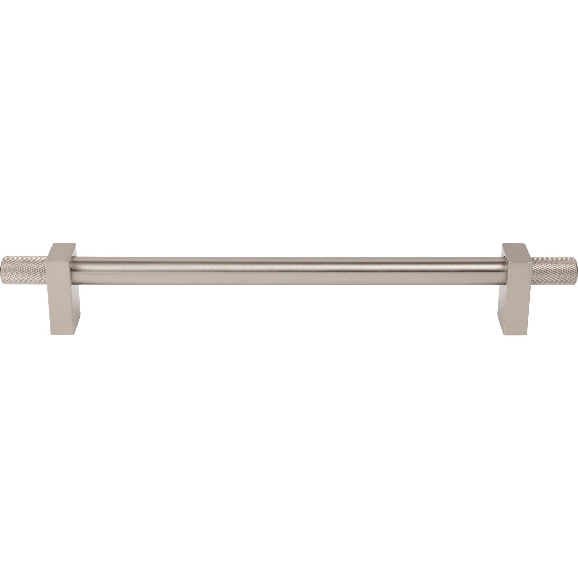 Jeffrey Alexander Larkin Knurled Ends Appliance Handle Satin Nickel / 18"