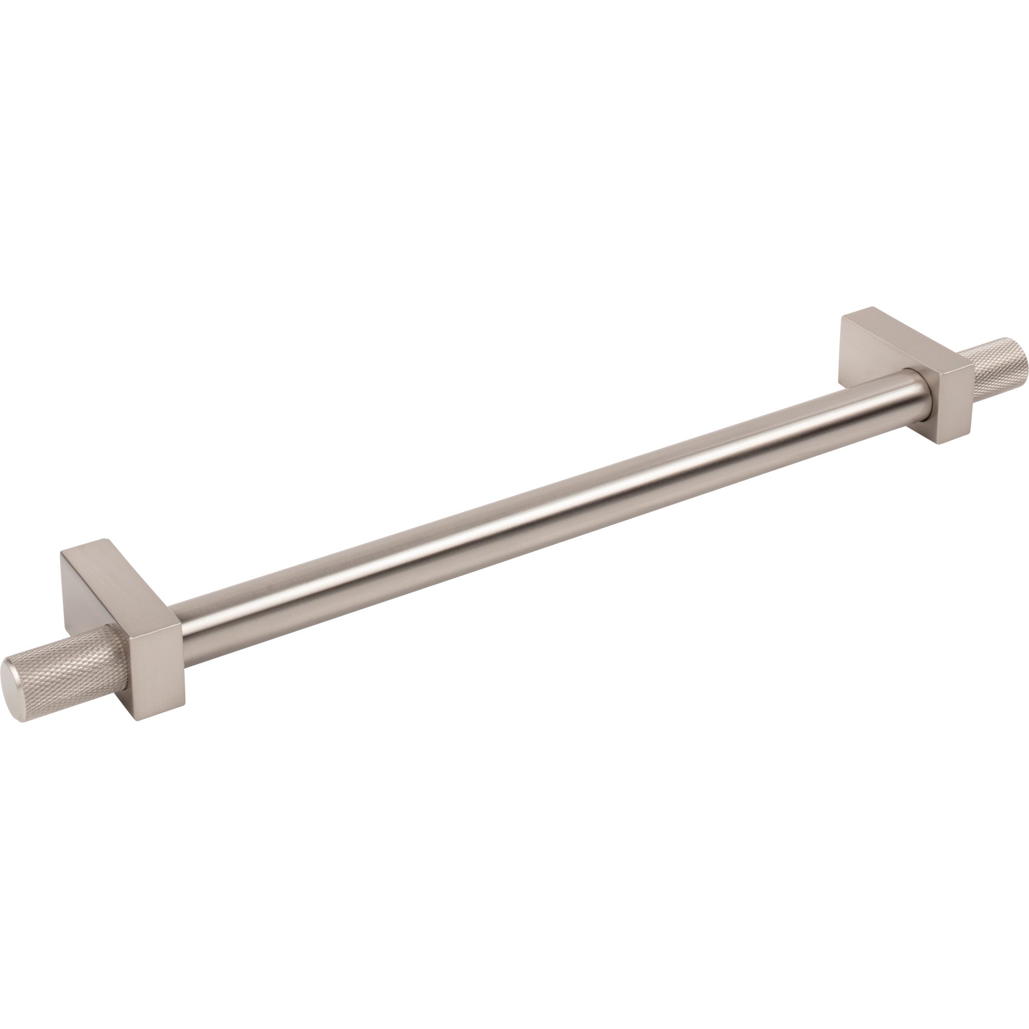 Jeffrey Alexander Larkin Knurled Ends Appliance Handle Satin Nickel / 18"