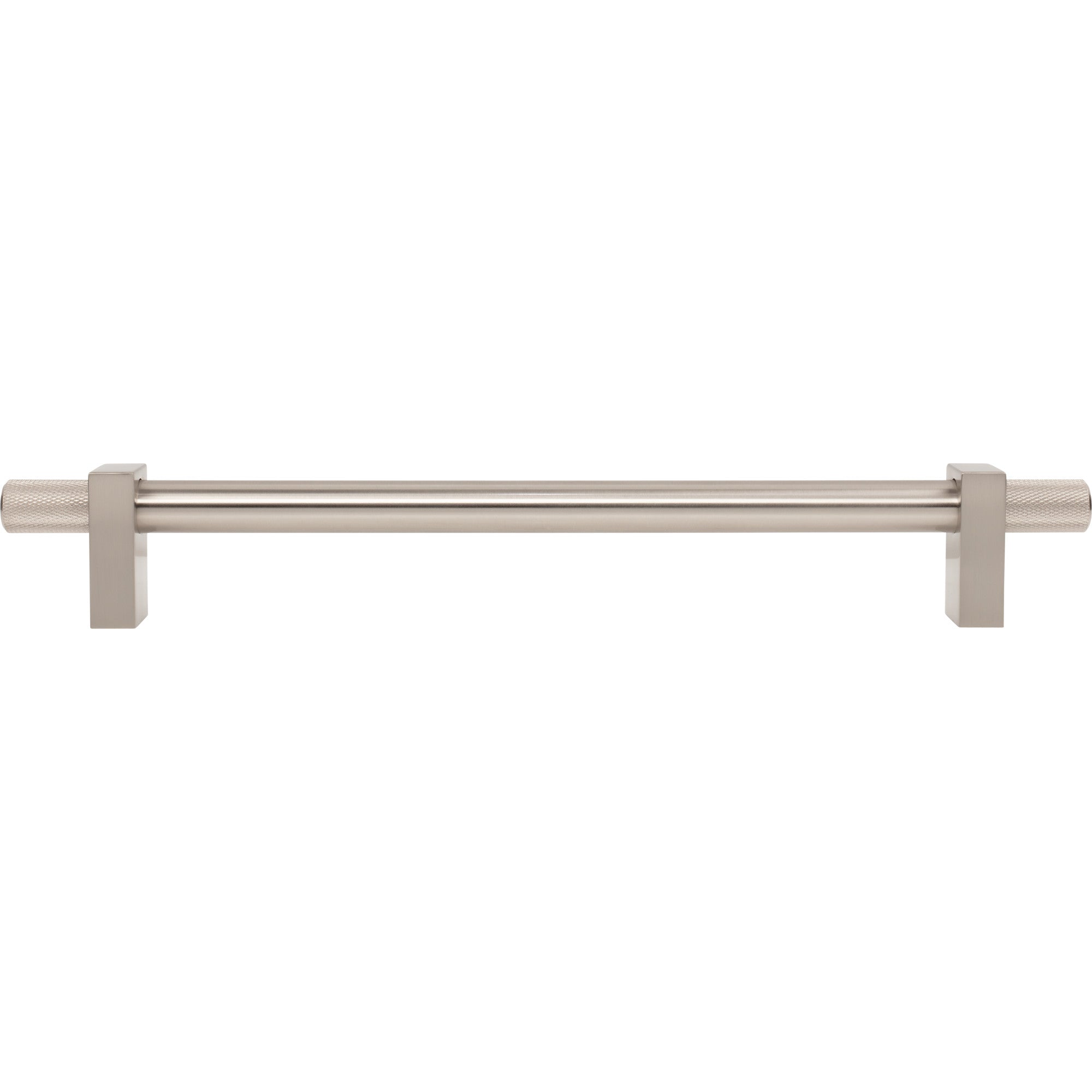 Jeffrey Alexander Larkin Knurled Ends Appliance Handle Satin Nickel / 18"