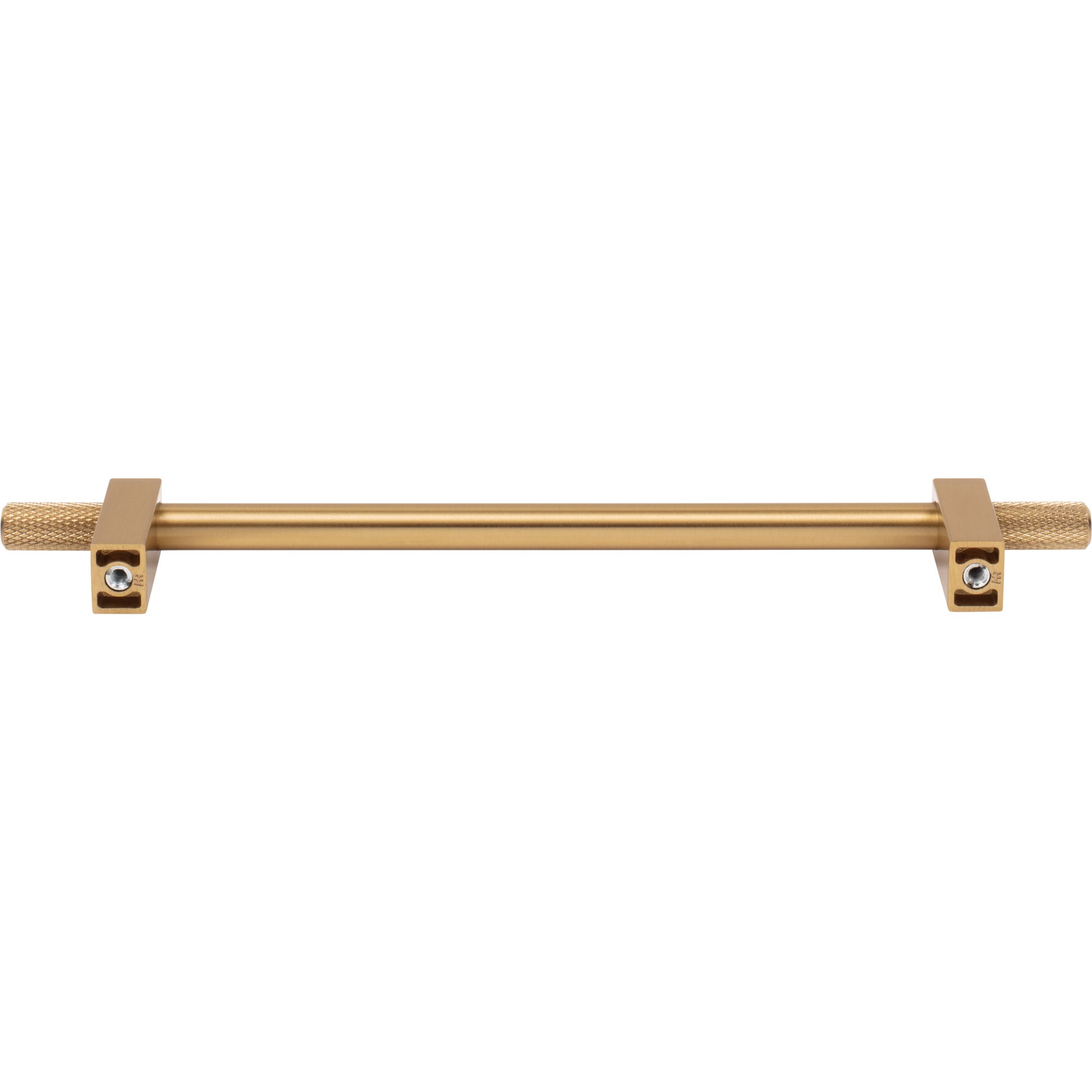 Jeffrey Alexander Larkin Knurled Ends Cabinet Bar Pull Satin Bronze / 192 mm