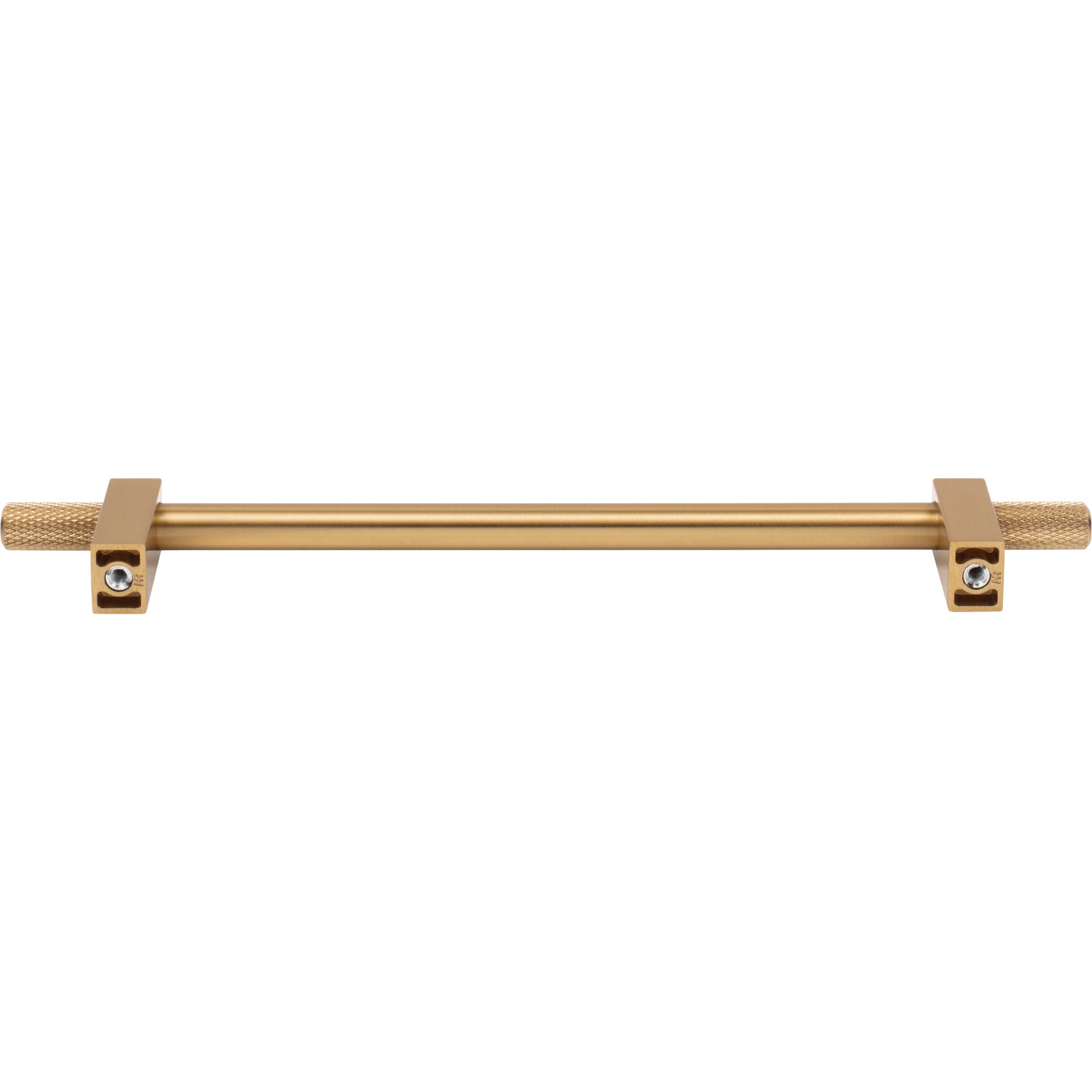 Jeffrey Alexander Larkin Knurled Ends Cabinet Bar Pull Satin Bronze / 192 mm