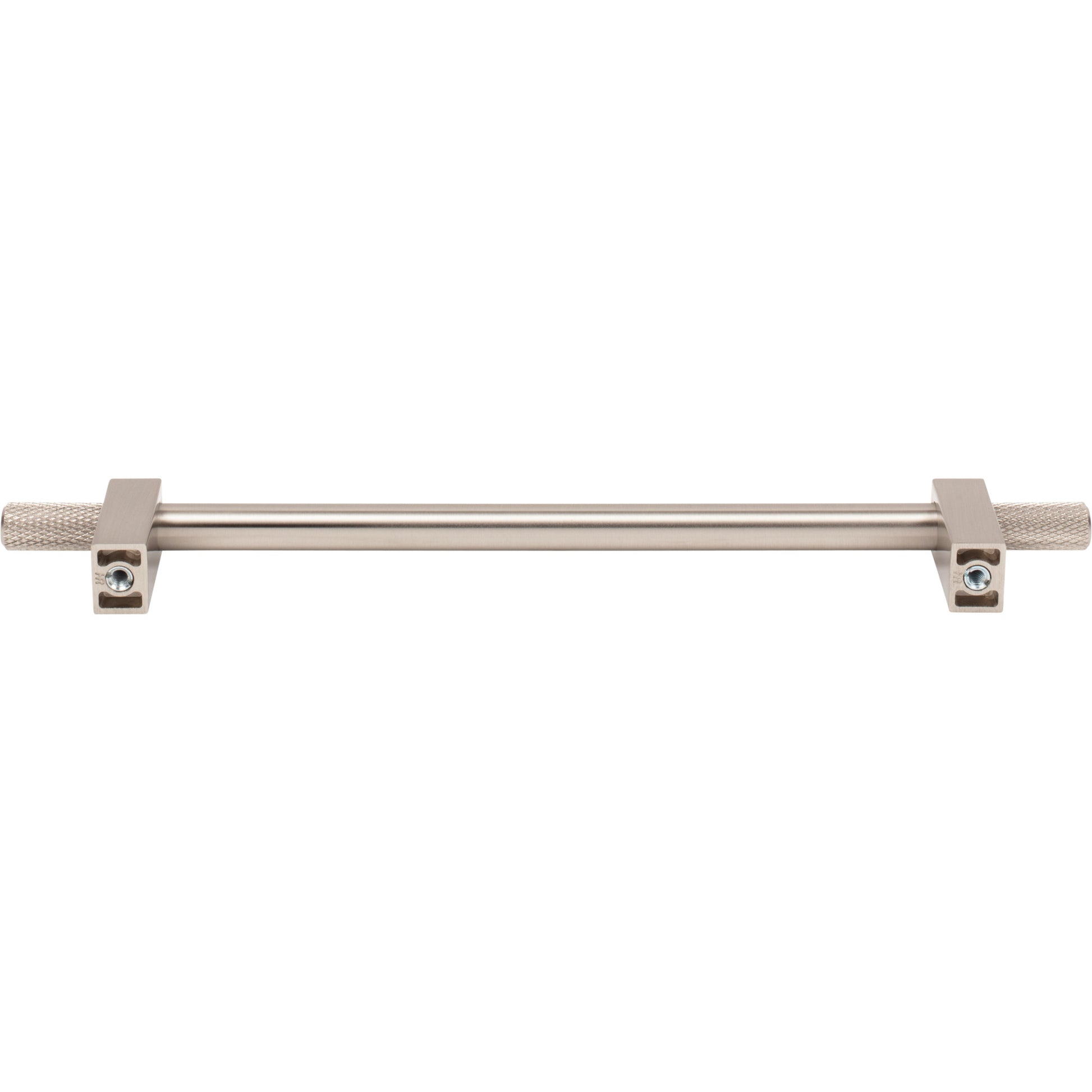 Jeffrey Alexander Larkin Knurled Ends Cabinet Bar Pull Satin Nickel / 192 mm