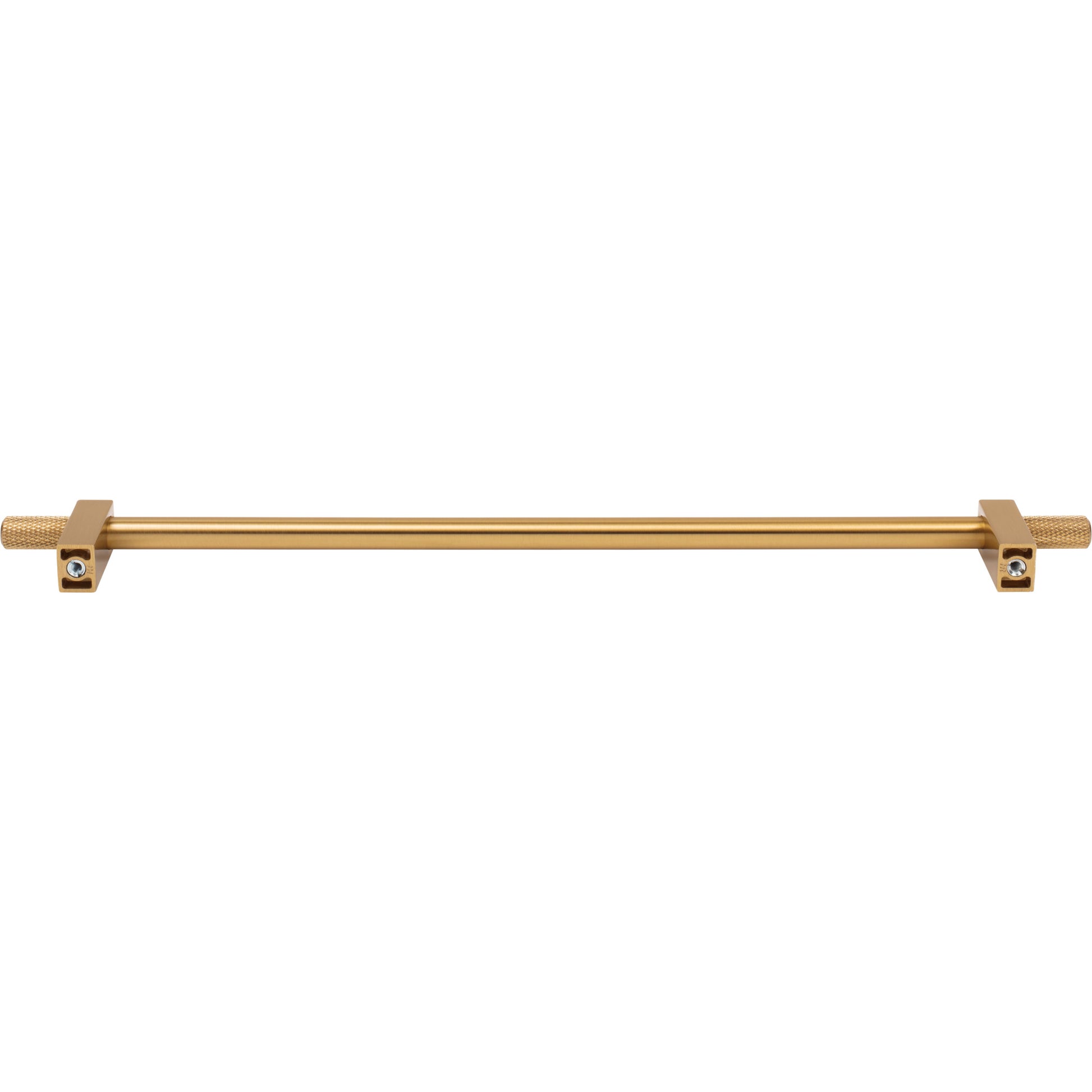 Jeffrey Alexander Larkin Knurled Ends Cabinet Bar Pull Satin Bronze / 305 mm