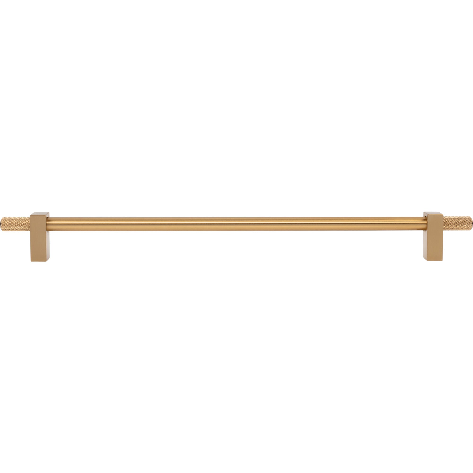 Jeffrey Alexander Larkin Knurled Ends Cabinet Bar Pull Satin Bronze / 305 mm