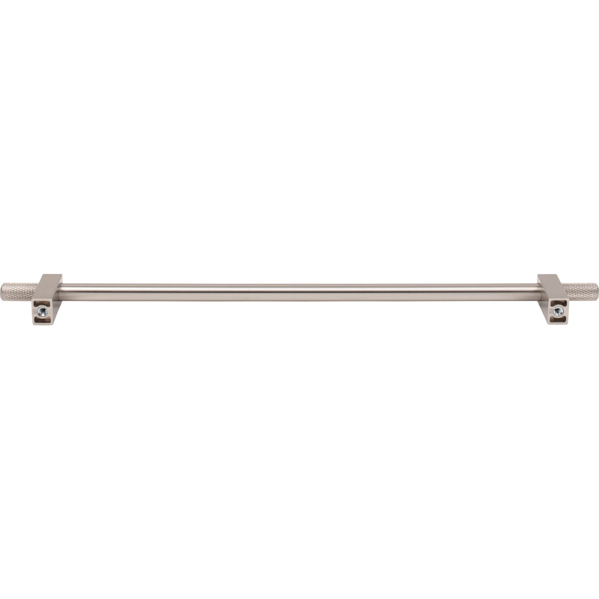 Jeffrey Alexander Larkin Knurled Ends Cabinet Bar Pull Satin Nickel / 305 mm
