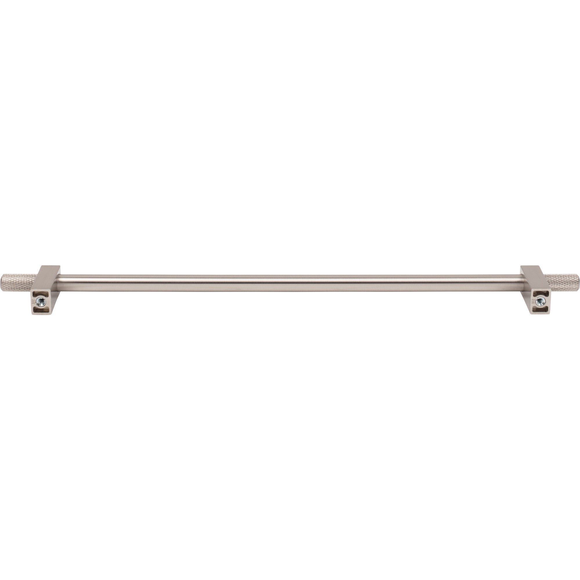 Jeffrey Alexander Larkin Knurled Ends Cabinet Bar Pull Satin Nickel / 305 mm