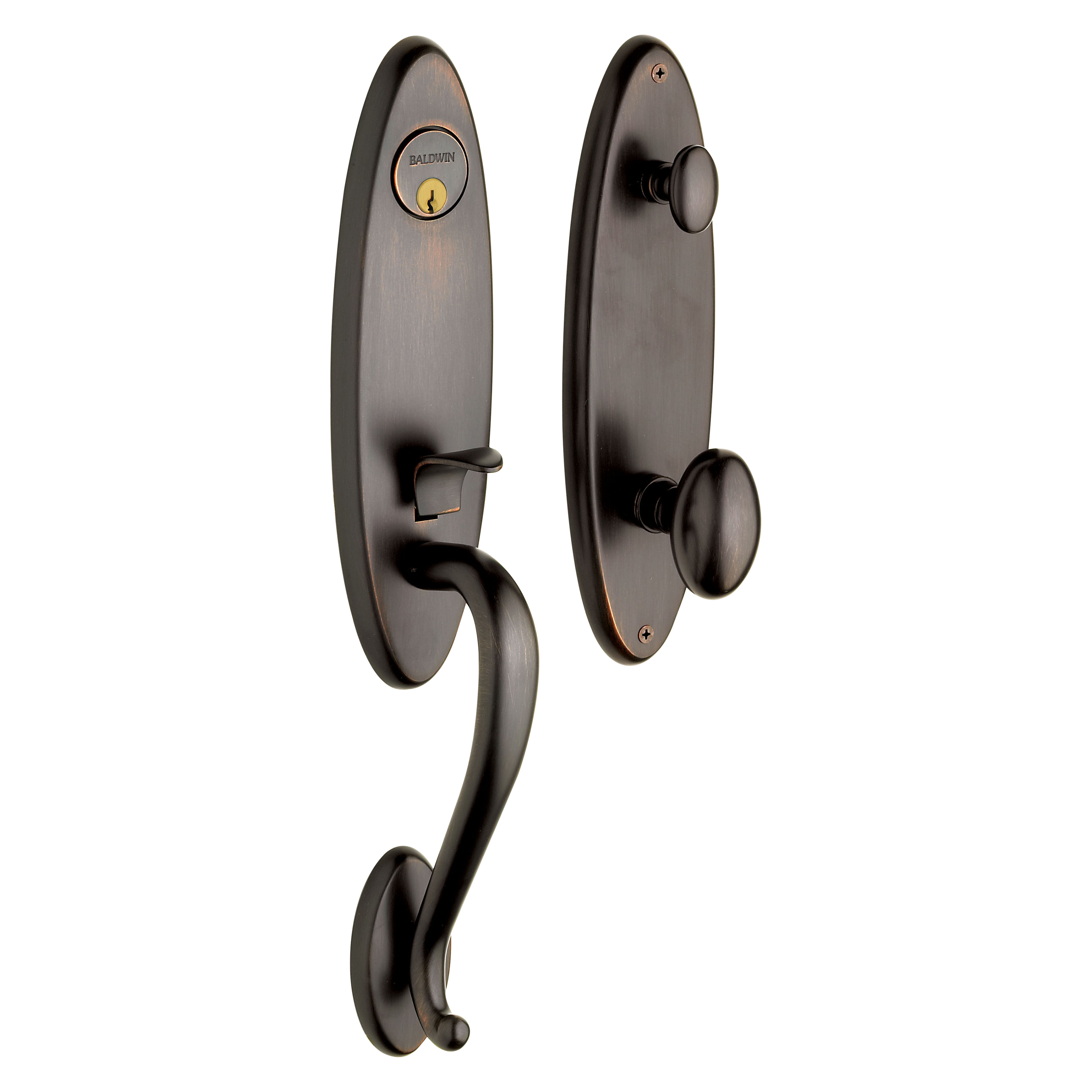 Baldwin Blakely Single Cylinder Handleset with 5025 Egg Knob