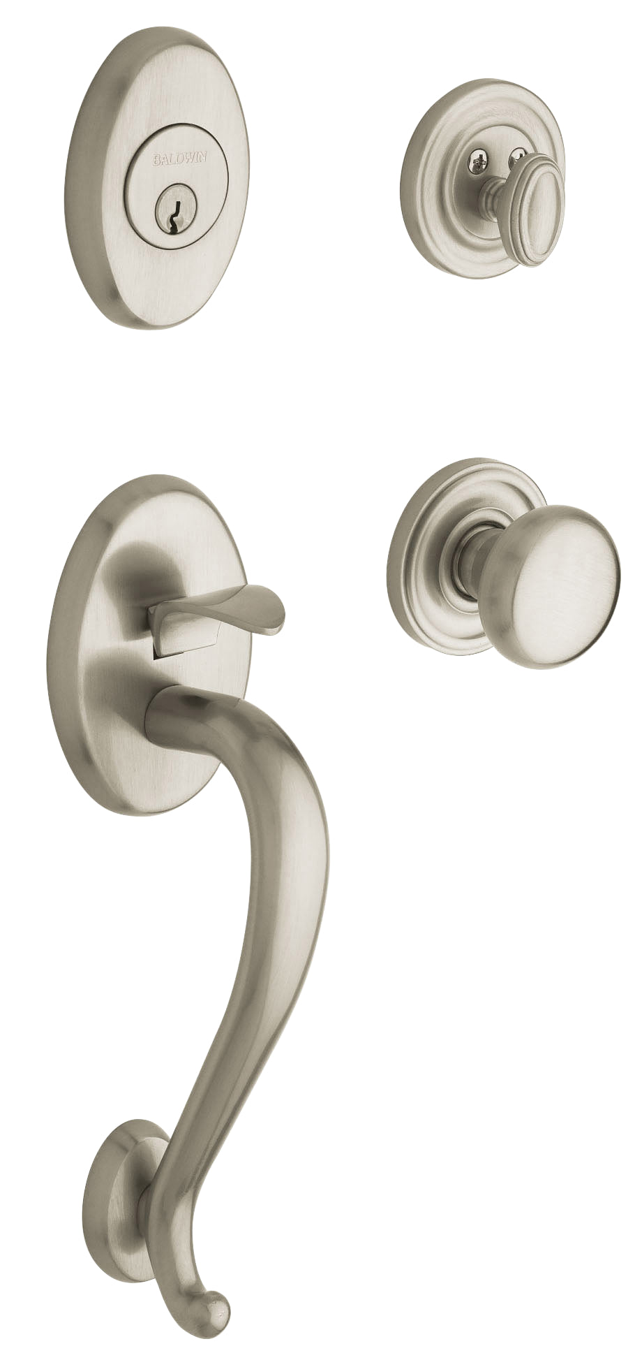 Baldwin Logan Sectional Trim with 5015 Classic Knob