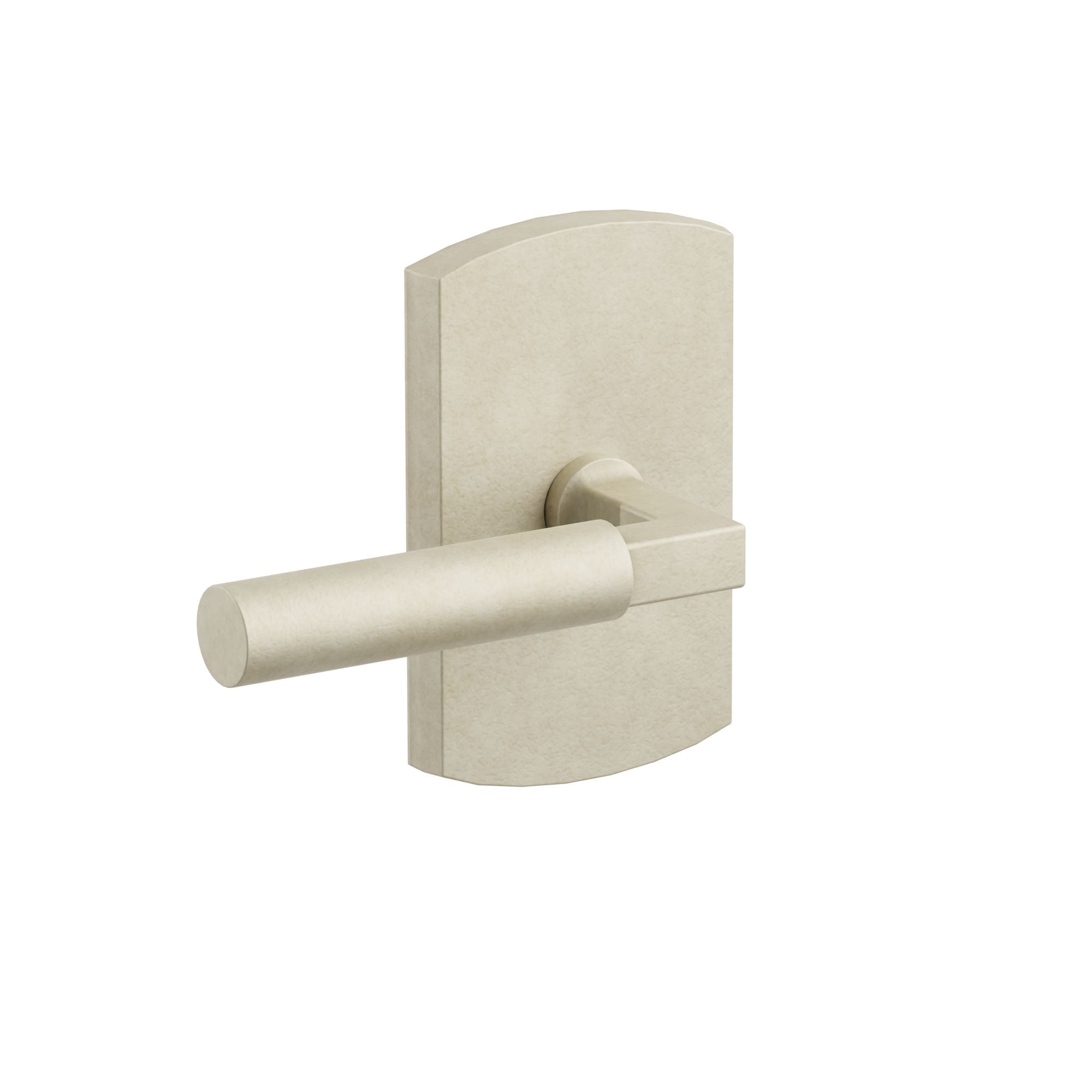 Emtek Bryce Lever Set with Sandcast Bronze #4 Rosette