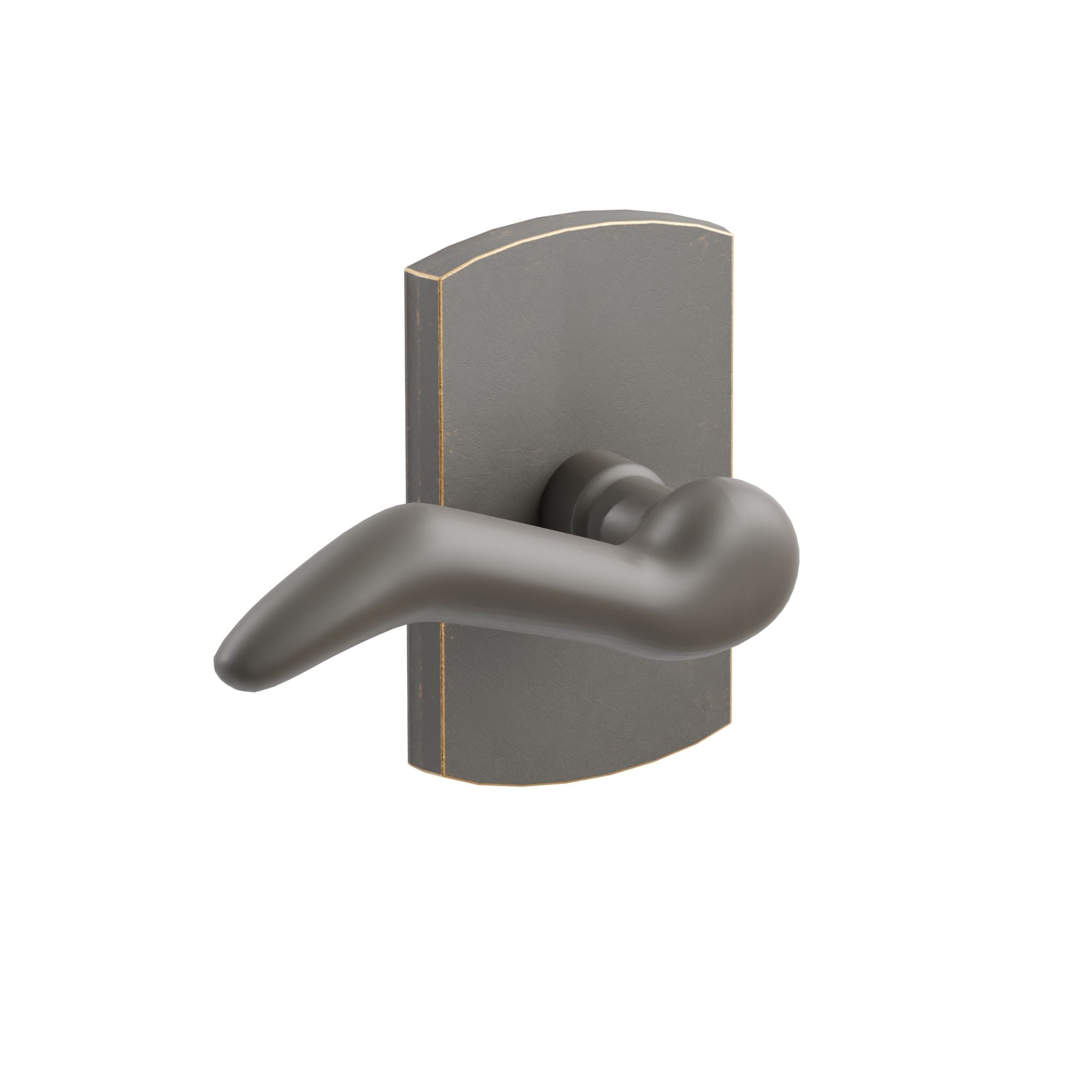 Emtek Cody Lever Set with Sandcast Bronze #4 Rosette