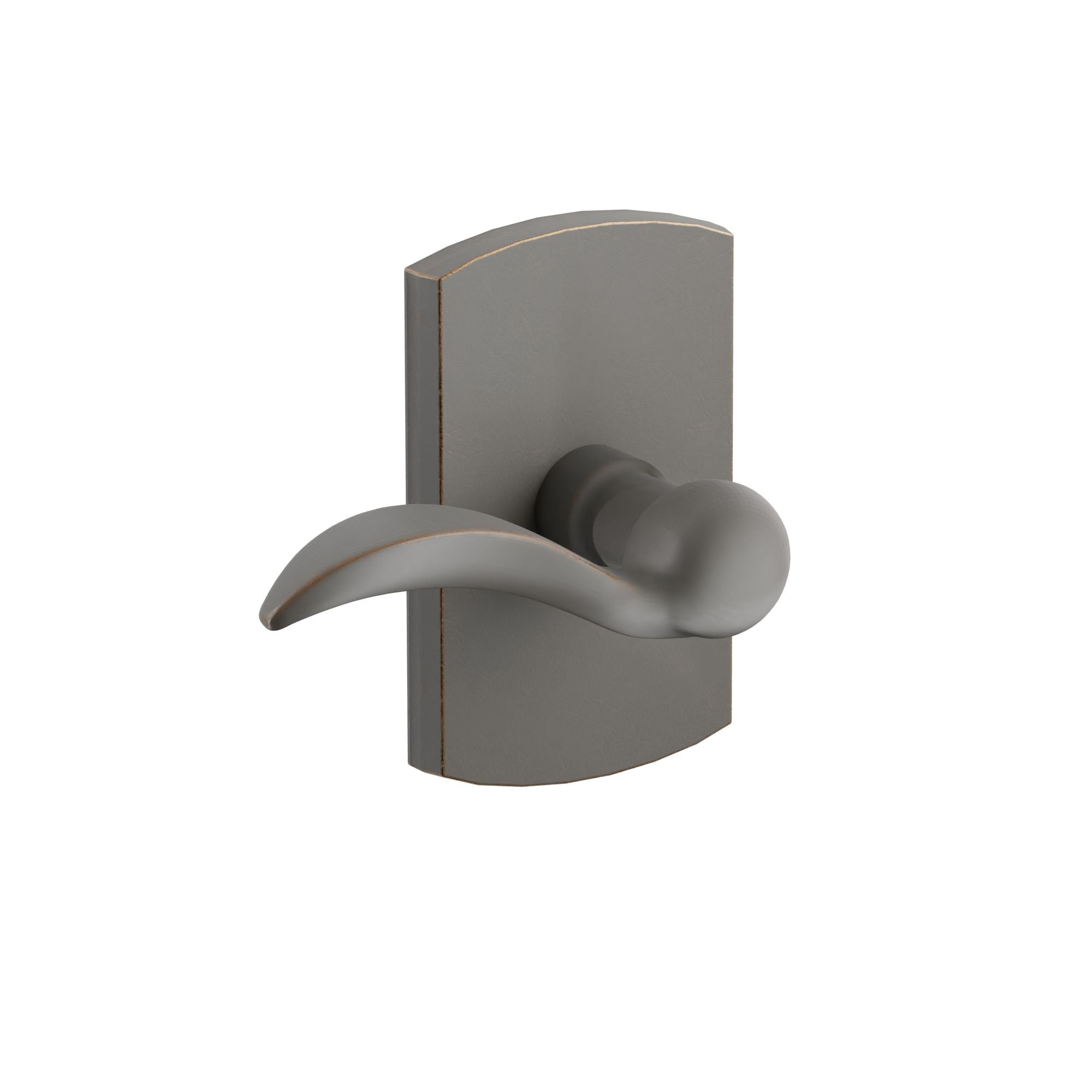 Emtek Durango Lever Set with Sandcast Bronze #4 Rosette