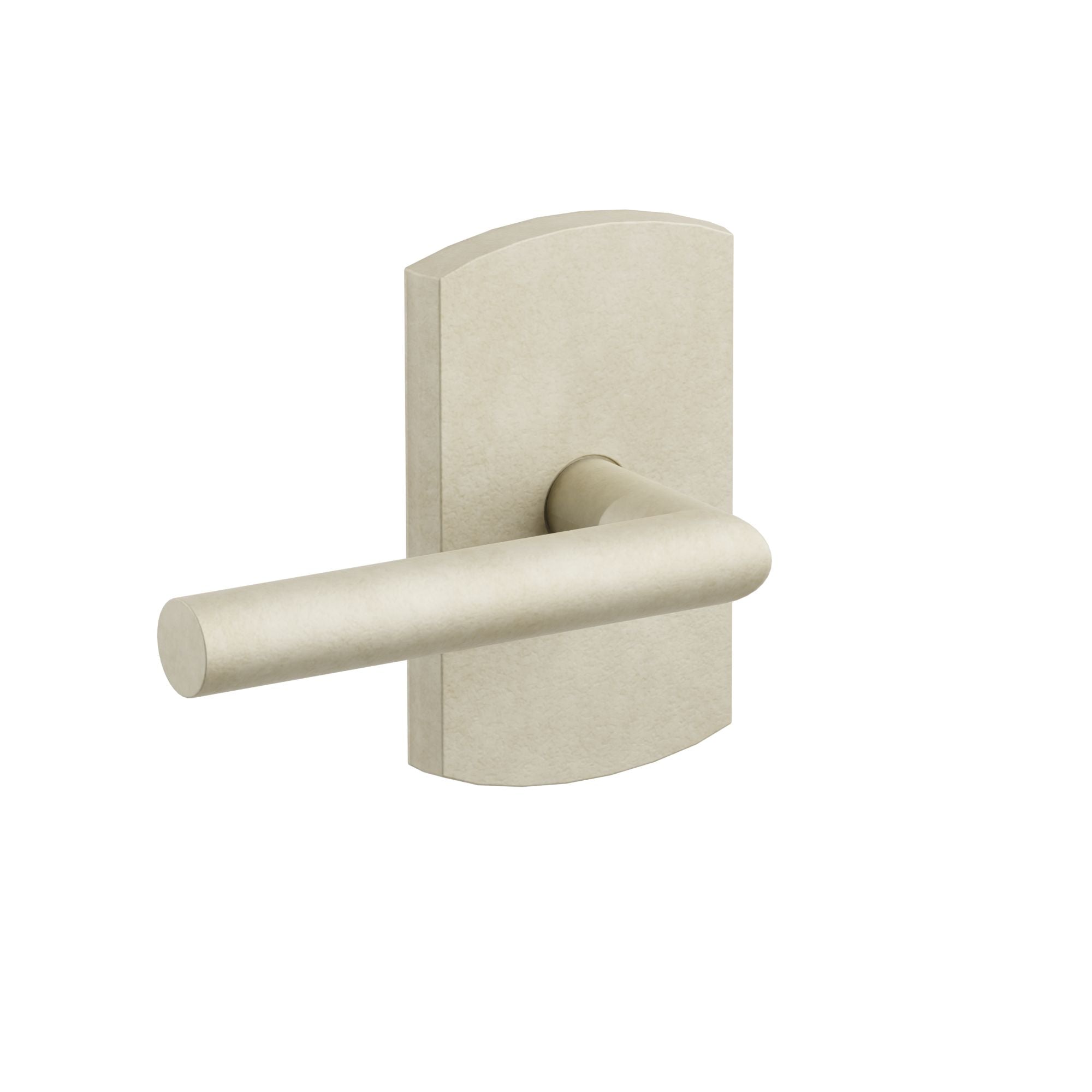 Emtek Mariposa Lever Set with Sandcast Bronze #4 Rosette