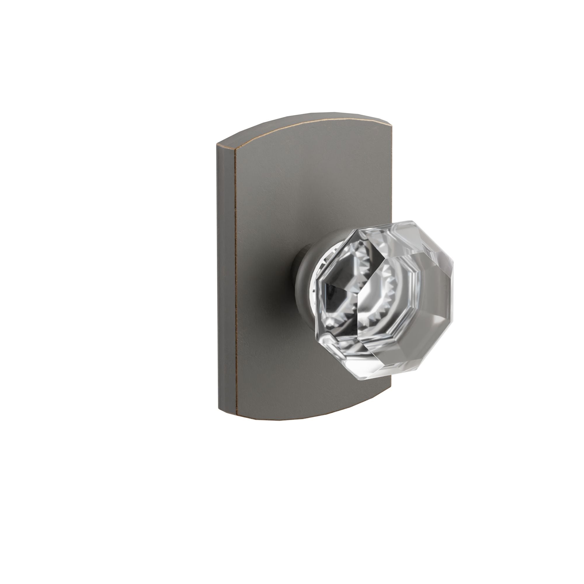 Emtek Concealed Fastener Old Town Knob Set With Sandcast Bronze #4 Rosette