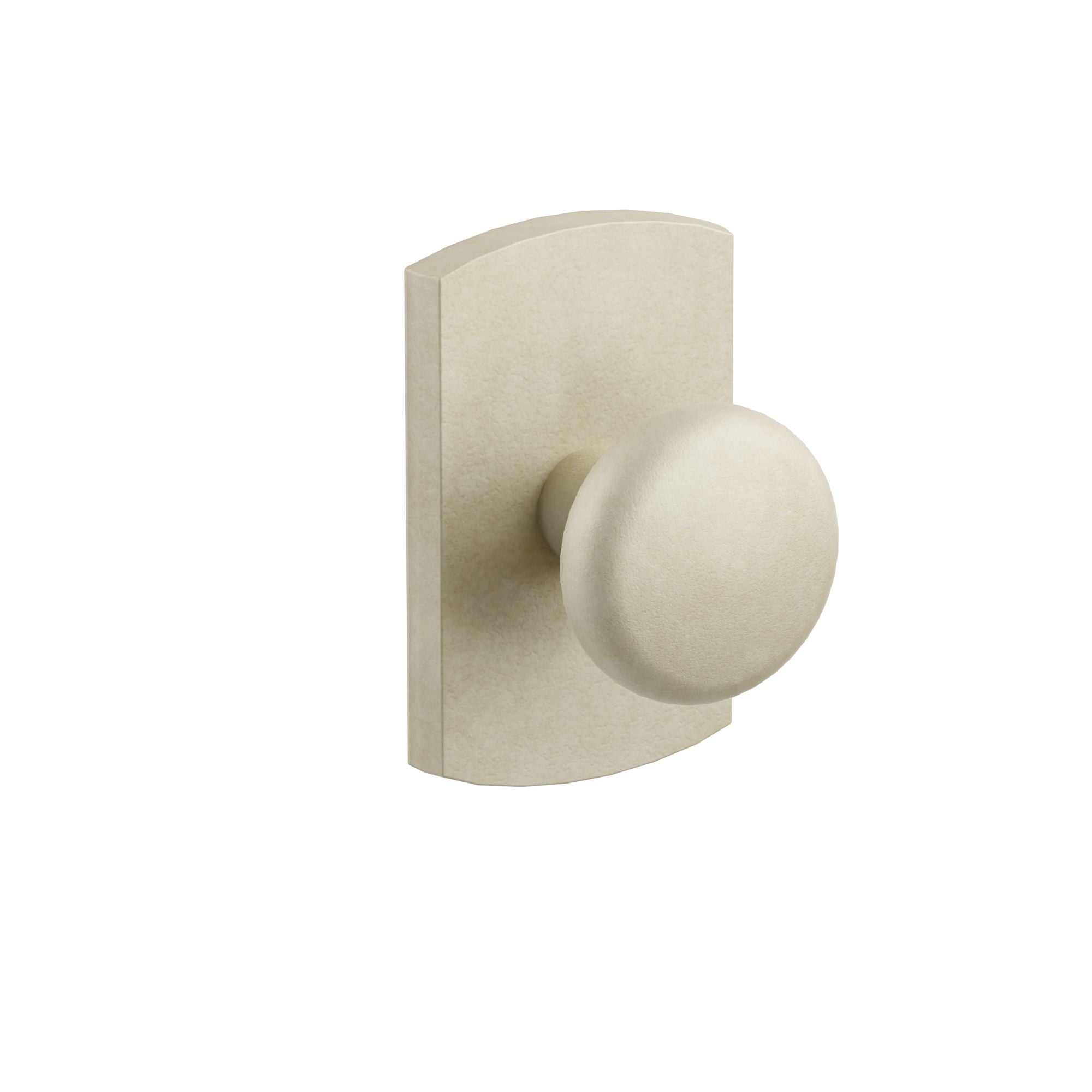 Emtek Concealed Fastener Winchester Knob Set with Sandcast Bronze #4 Rosette