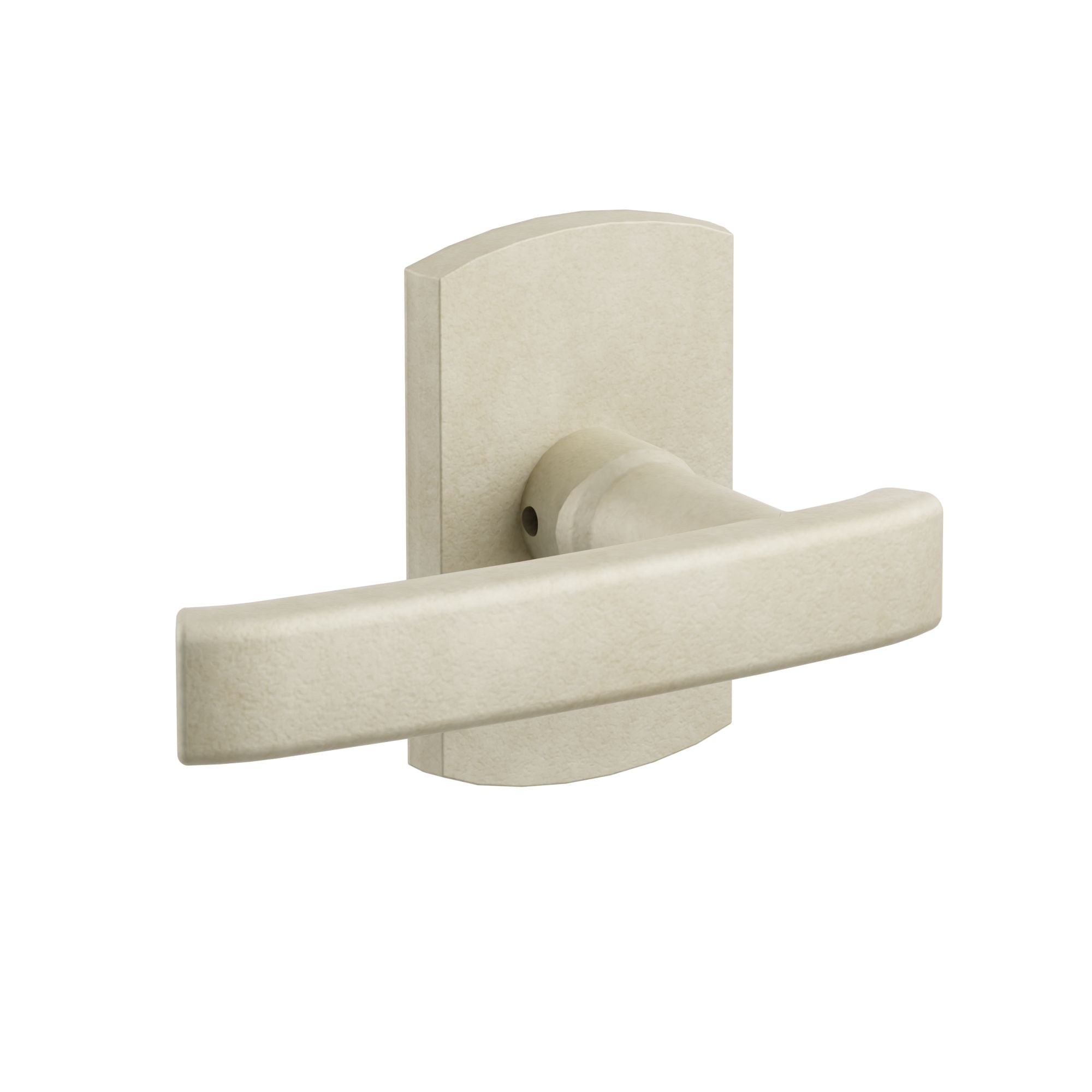 Emtek Concealed Fastener Yuma Lever Set with Sandcast Bronze #4 Rosette