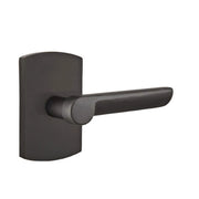 Emtek Concealed Fastener Aurora Lever Set with Sandcast Bronze #4 Rosette