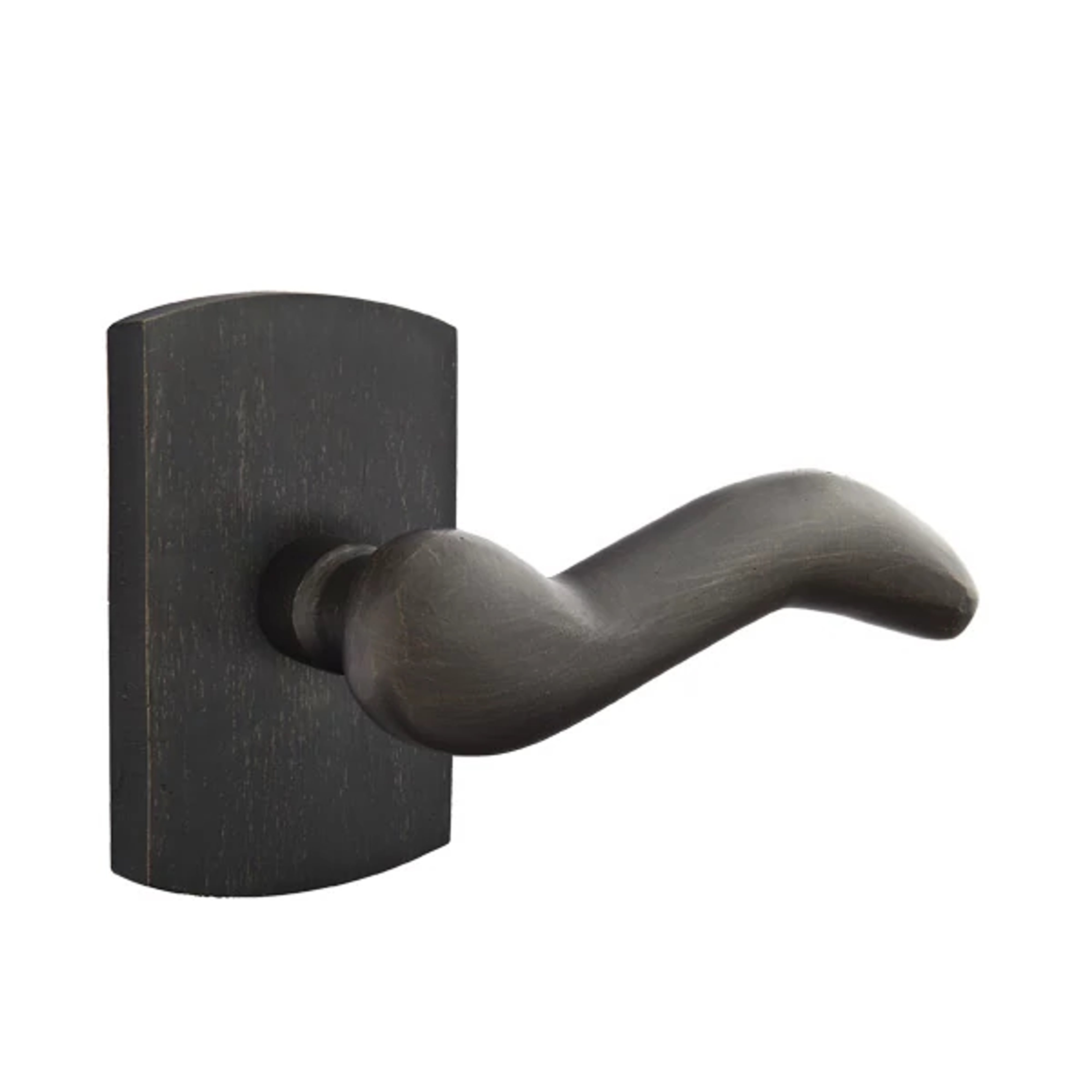 Emtek Cody Lever Set with Sandcast Bronze #4 Rosette