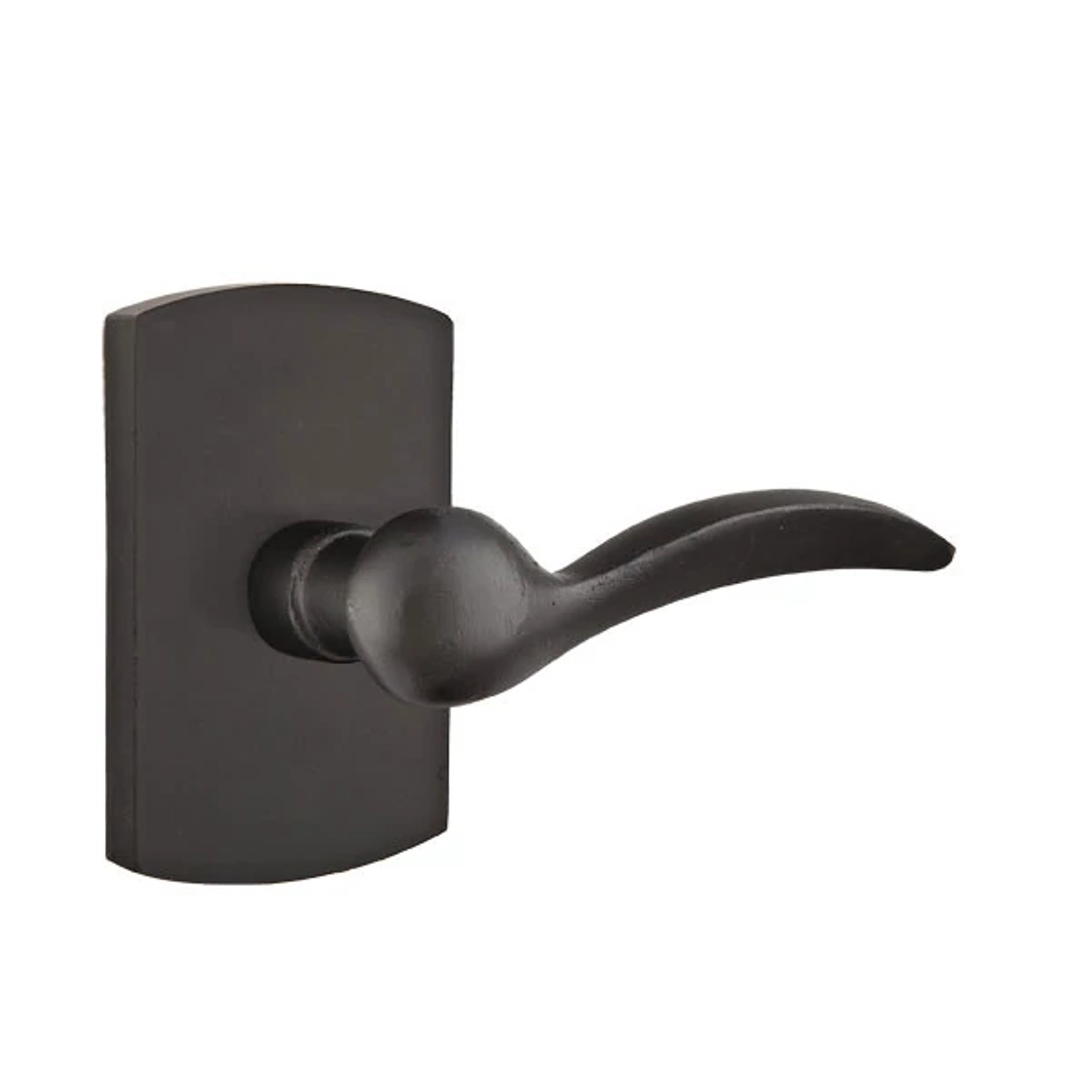 Emtek Concealed Fastener Durango Lever Set with Sandcast Bronze #4 Rosette