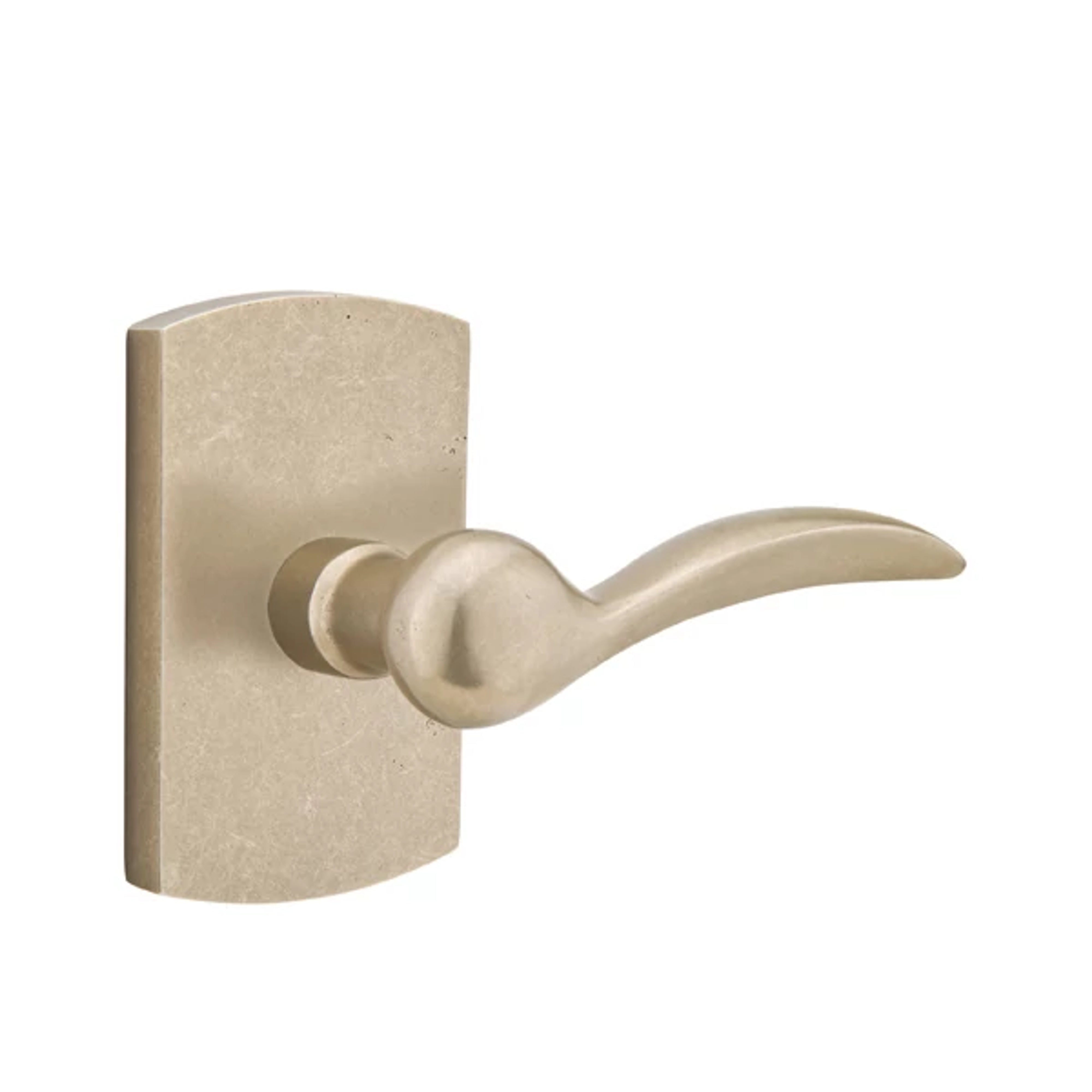 Emtek Durango Lever Set with Sandcast Bronze #4 Rosette