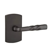 Emtek Concealed Fastener Montrose Lever Set with Sandcast Bronze #4 Rosette