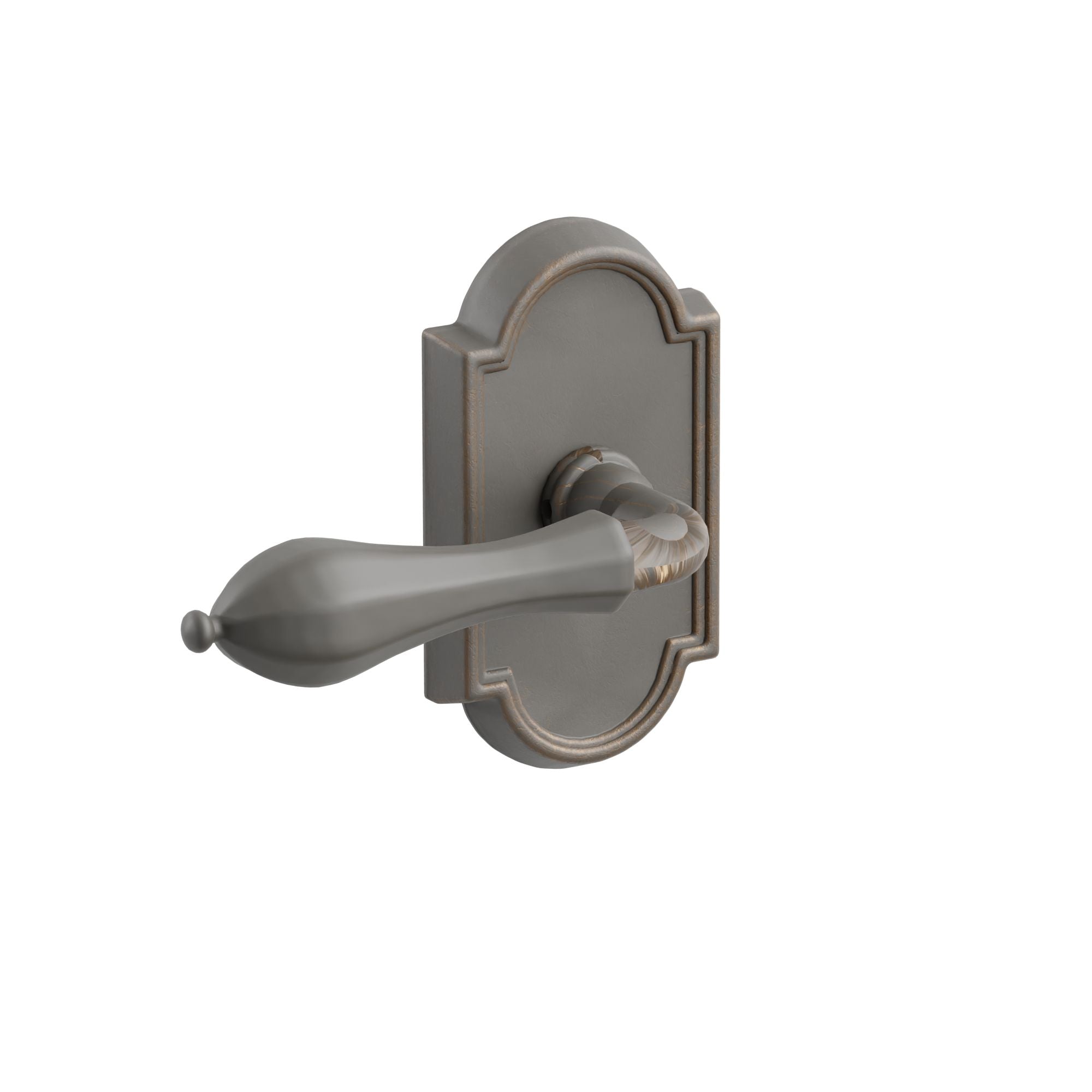 Emtek Octagon Lever Set with Tuscany Bronze #11 Rosette