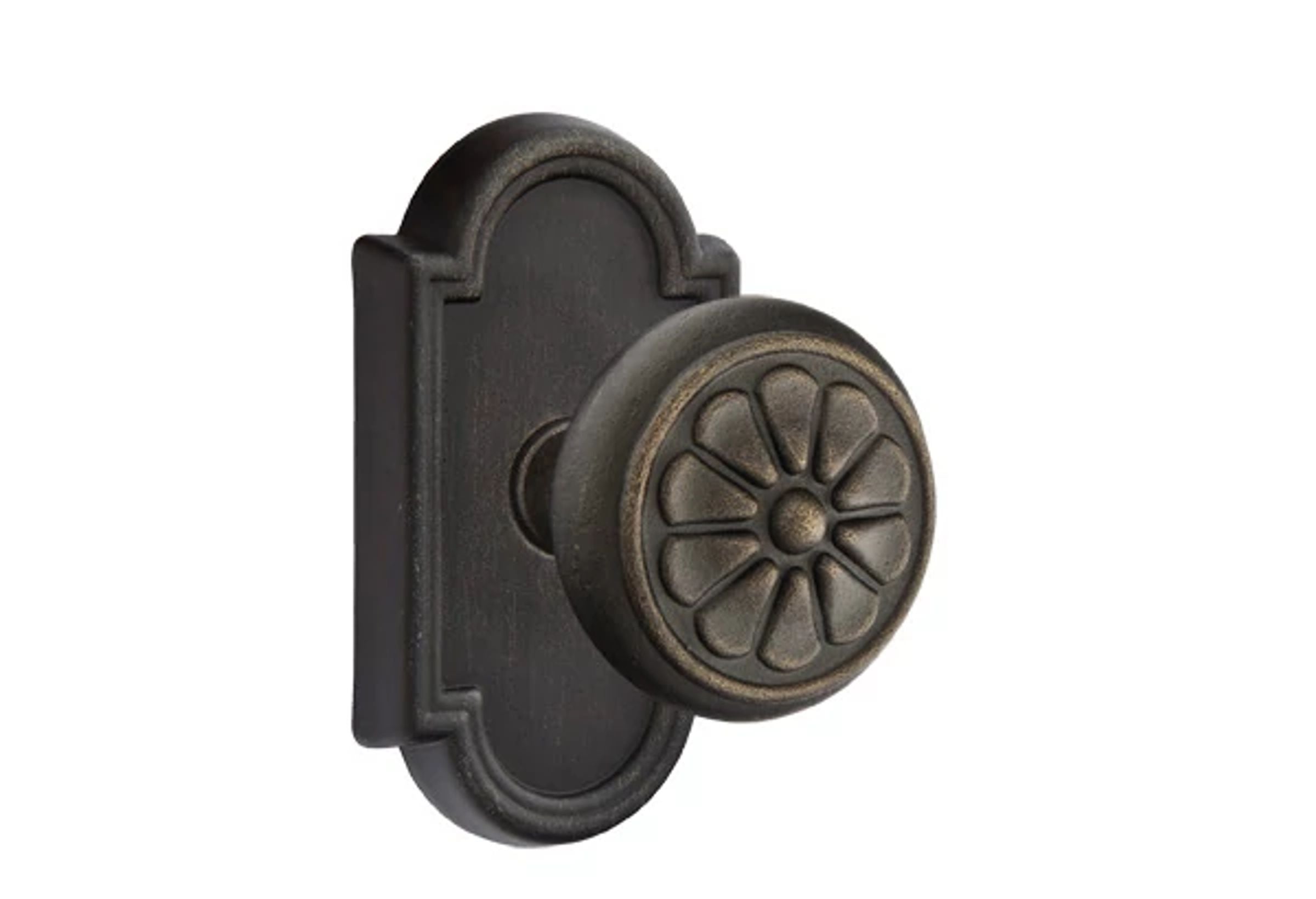 Emtek Concealed Fastener Petal Knob Set with Tuscany Bronze #11 Rosette