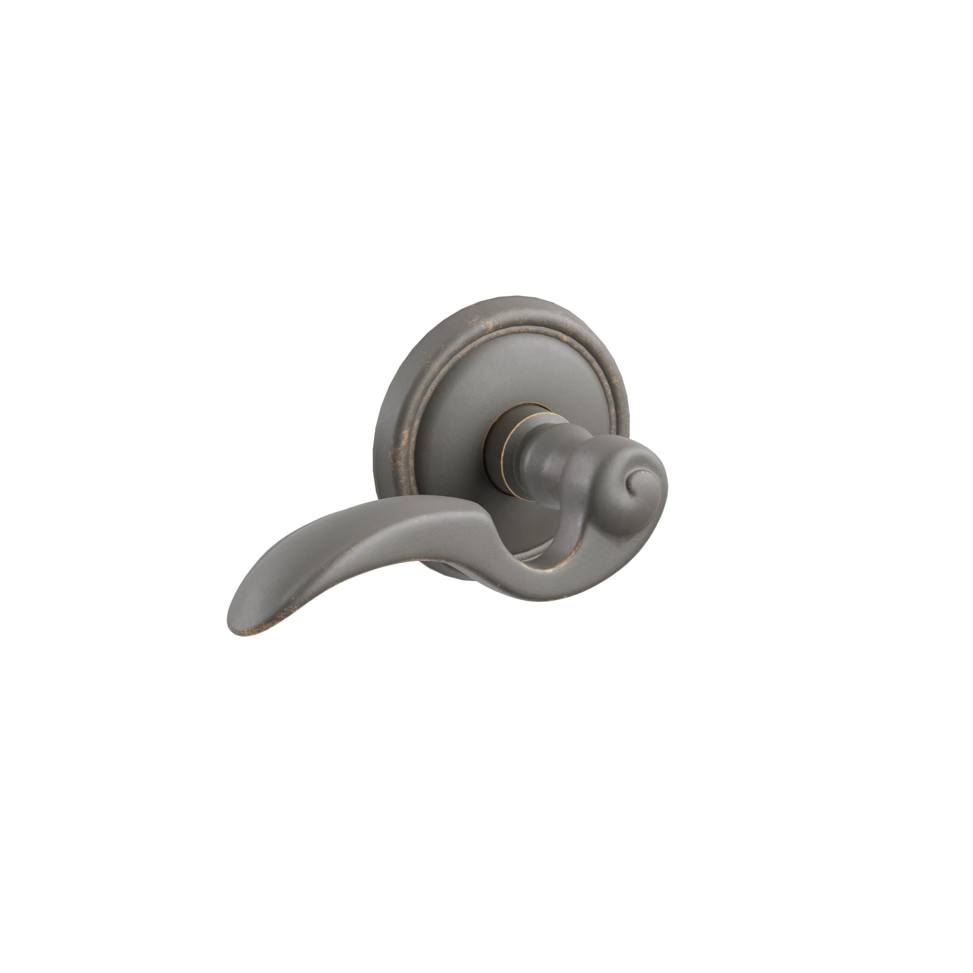 Emtek Concealed Fastener Napoli Lever Set with Tuscany Bronze #12 Rosette