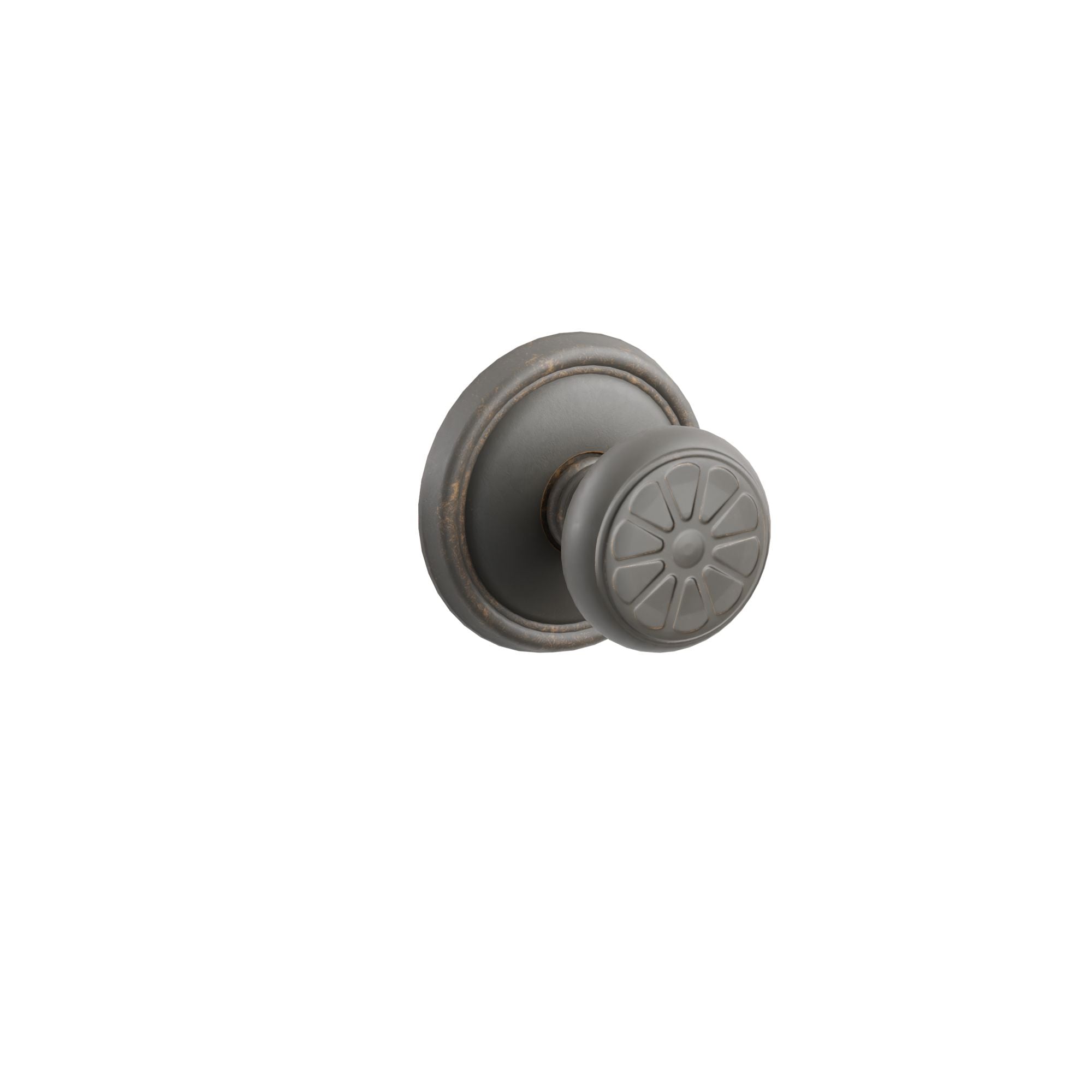 Emtek Concealed Fastener Petal Knob Set with Tuscany Bronze #12 Rosette