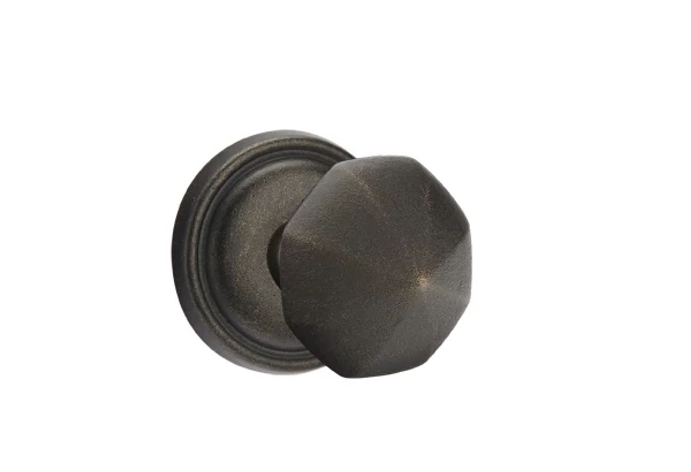 Emtek Octagon Knob Set with Tuscany Bronze #12 Rosette