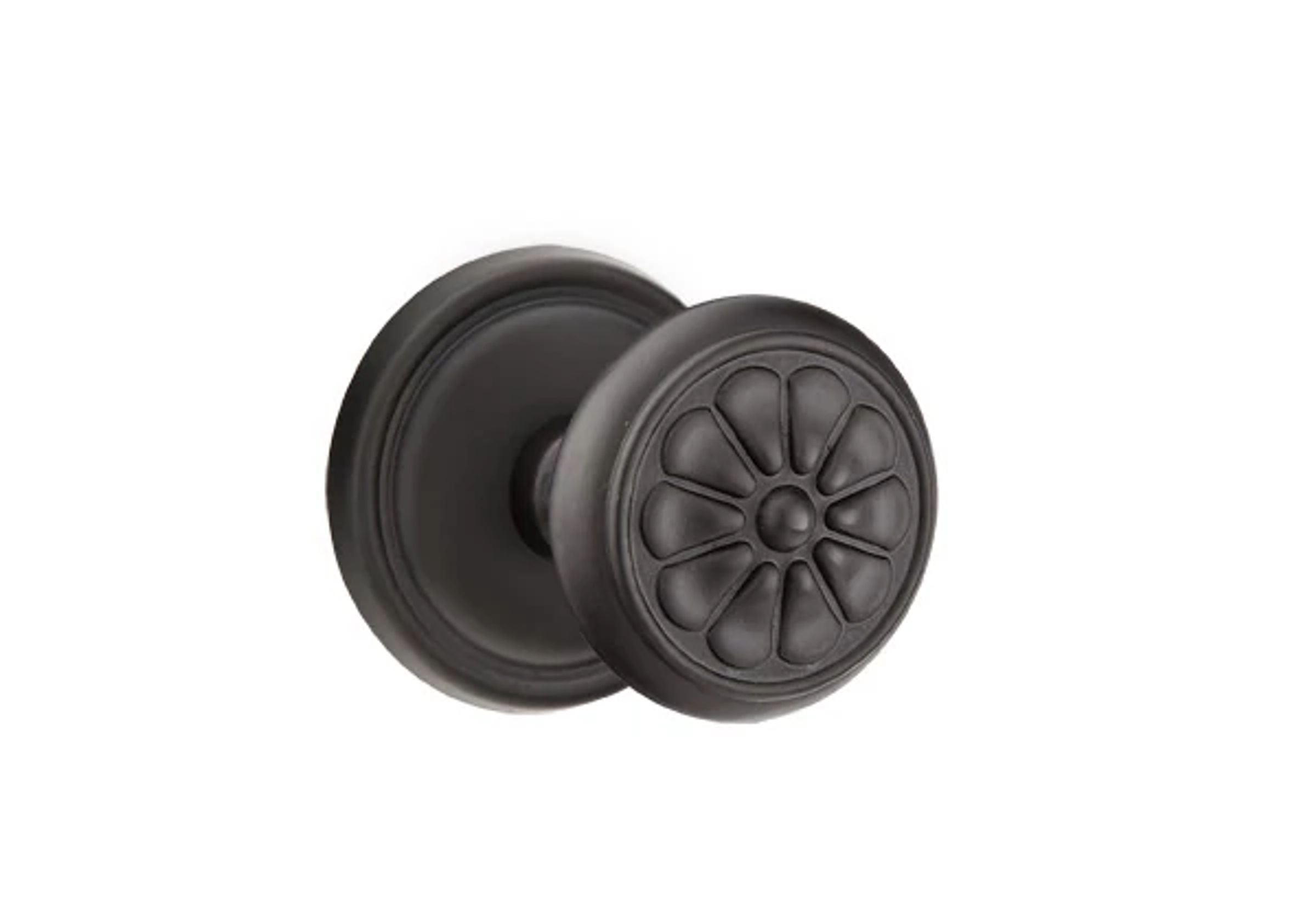 Emtek Concealed Fastener Petal Knob Set with Tuscany Bronze #12 Rosette