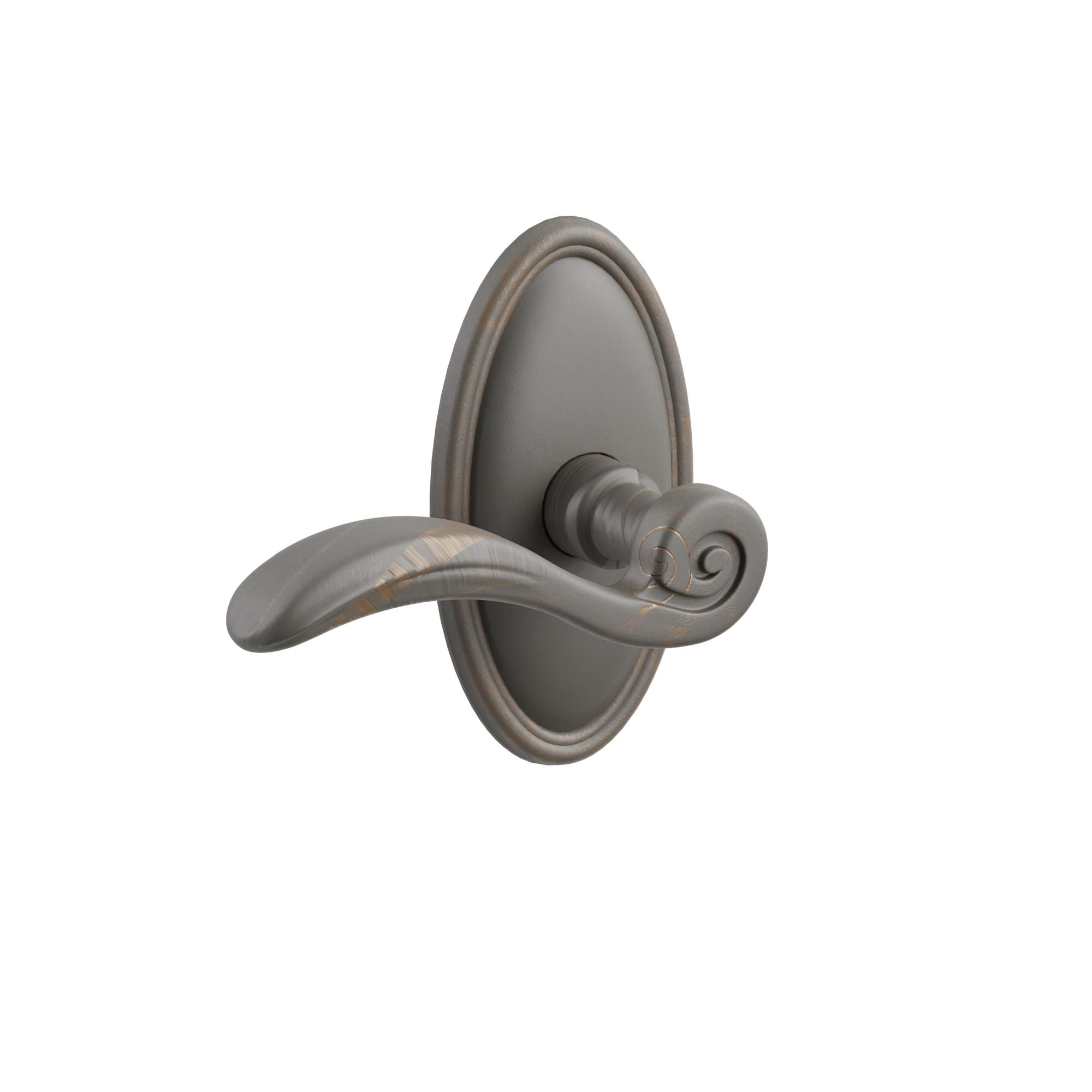 Emtek Medici Lever Set with Tuscany Bronze #14 Rosette