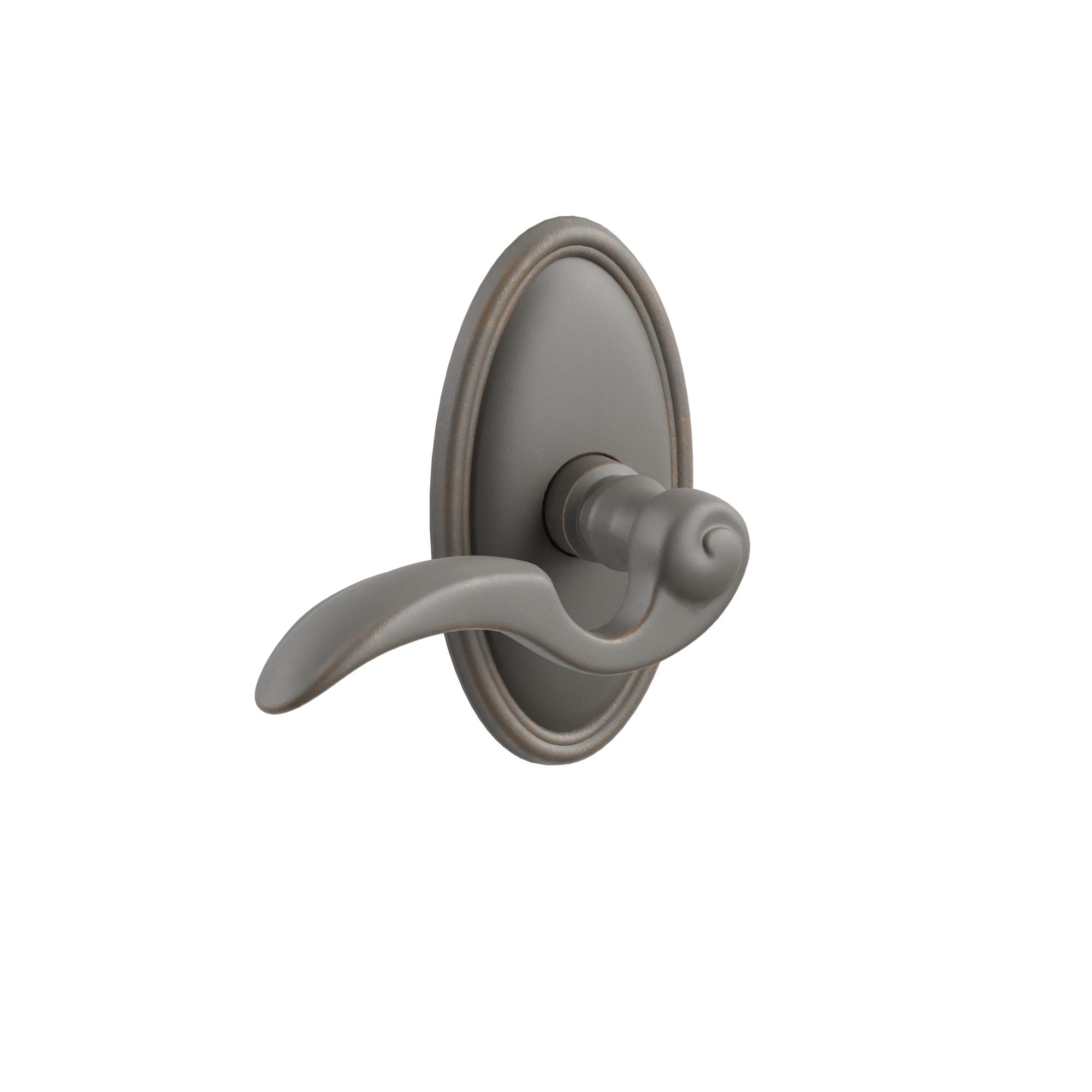 Emtek Napoli Lever Set with Tuscany Bronze #14 Rosette