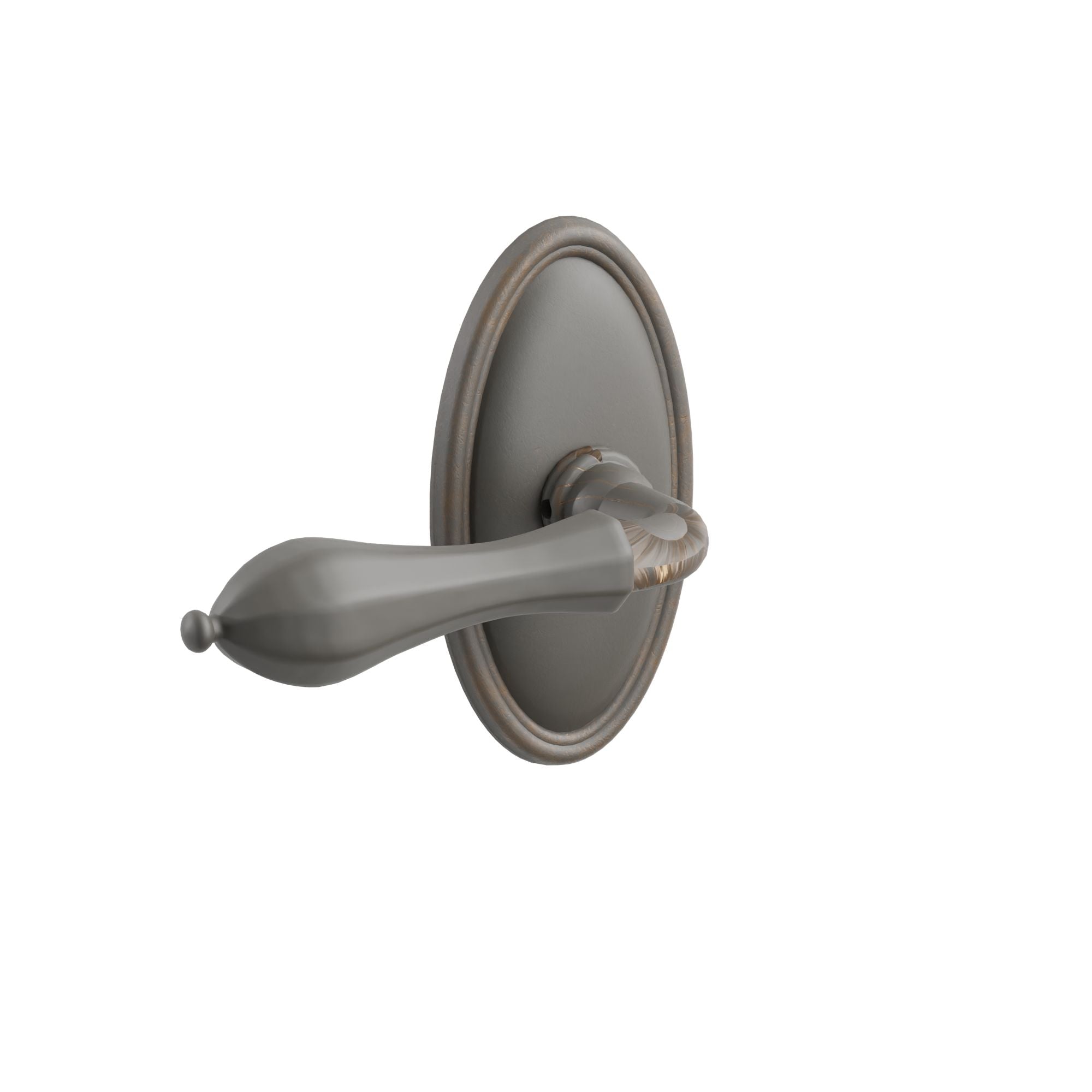 Emtek Octagon Lever Set with Tuscany Bronze #14 Rosette