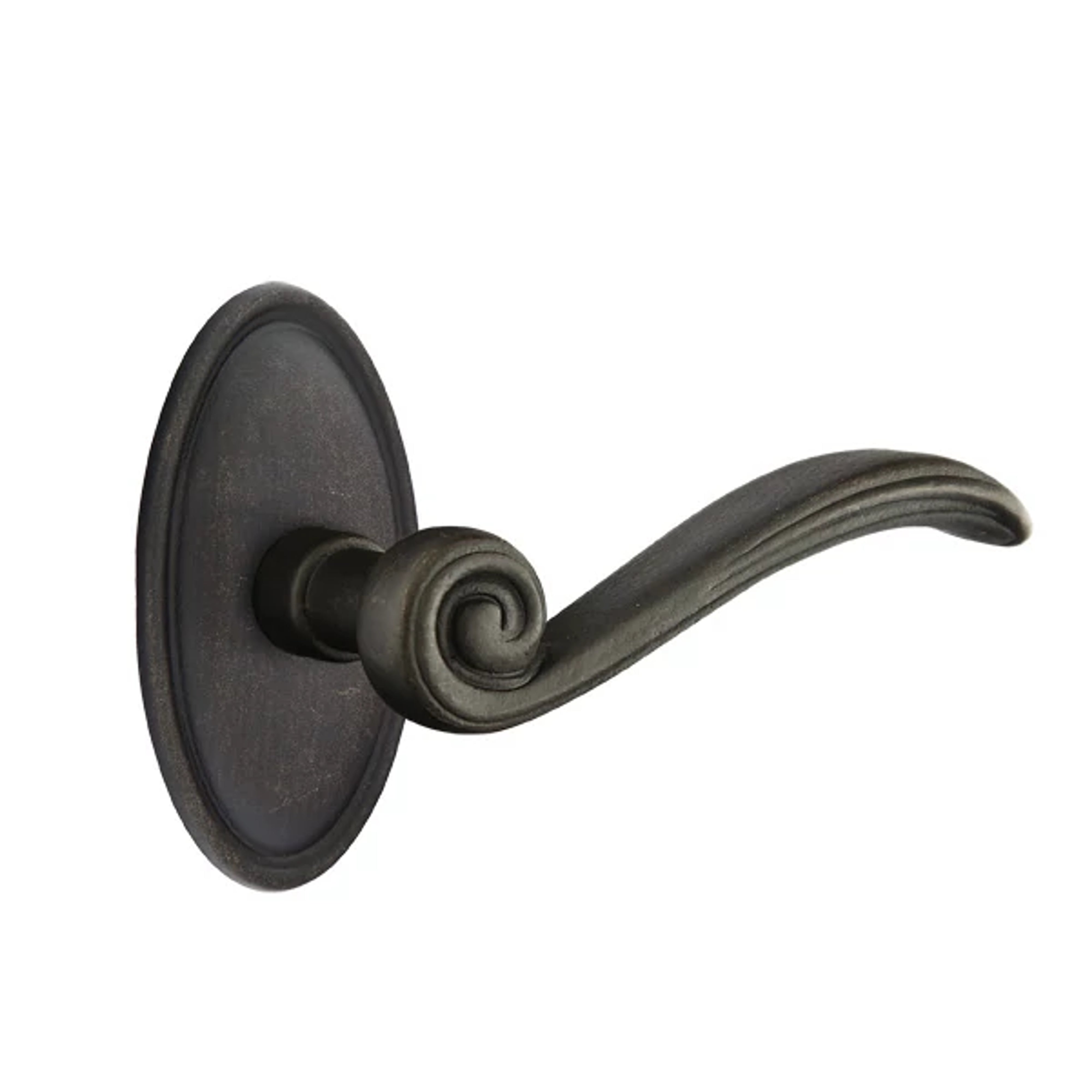 Emtek Medici Lever Set with Tuscany Bronze #14 Rosette