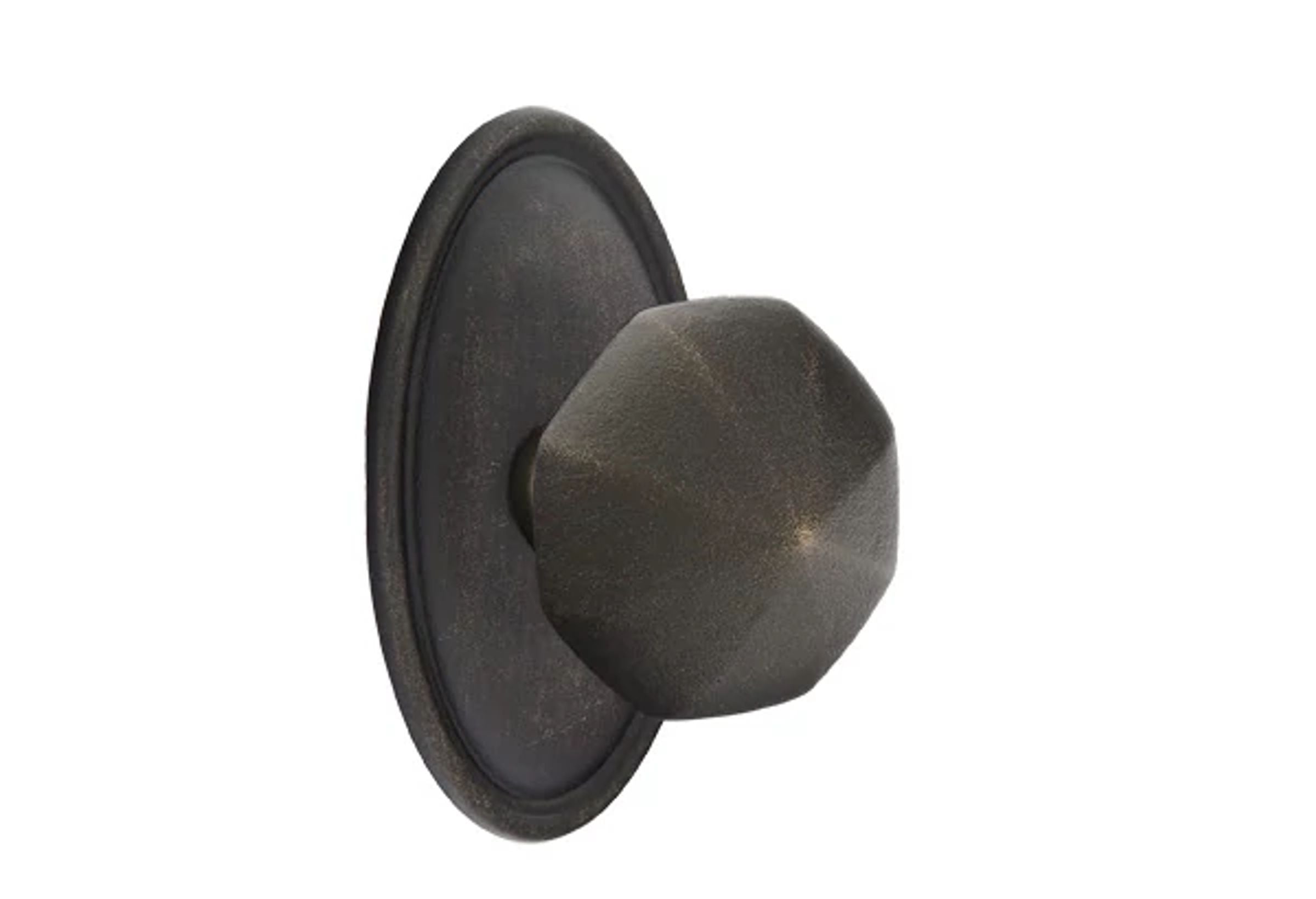Emtek Octagon Knob Set with Tuscany Bronze #14 Rosette