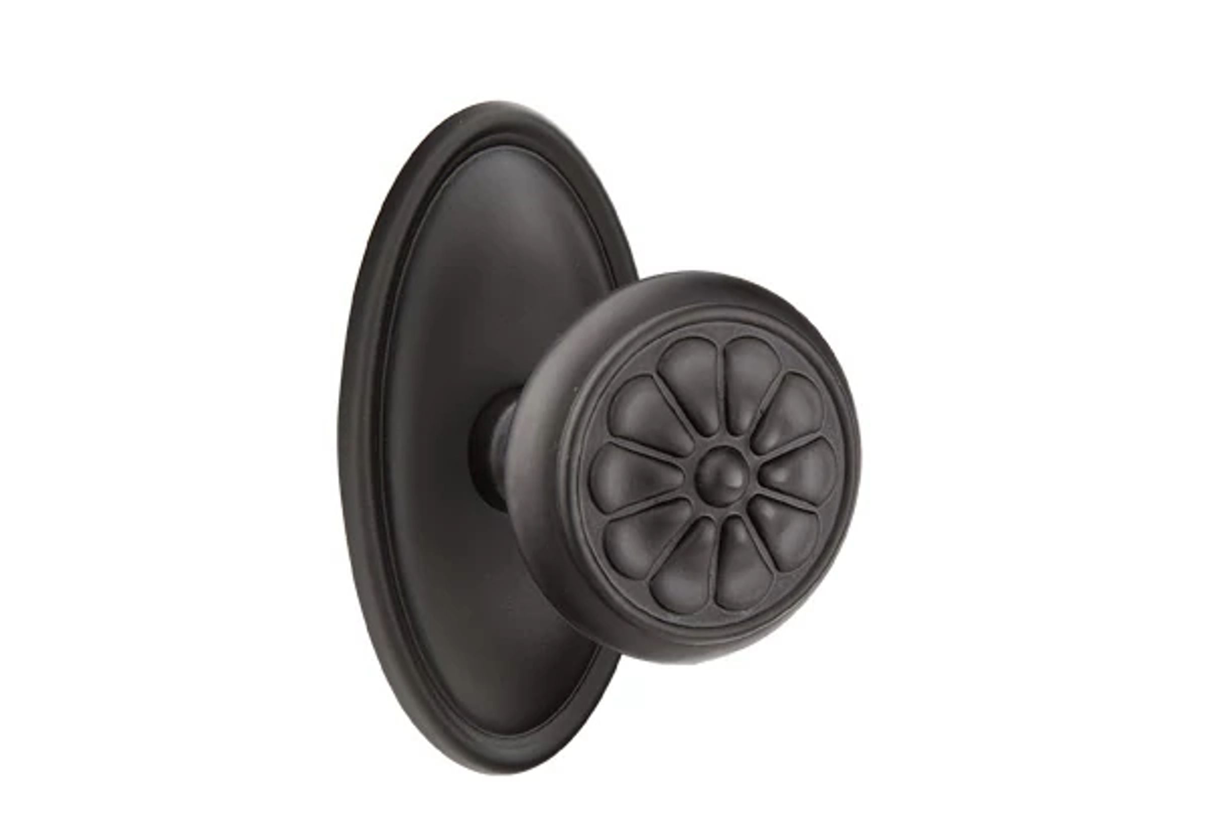 Emtek Petal Knob Set with Tuscany Bronze #14 Rosette
