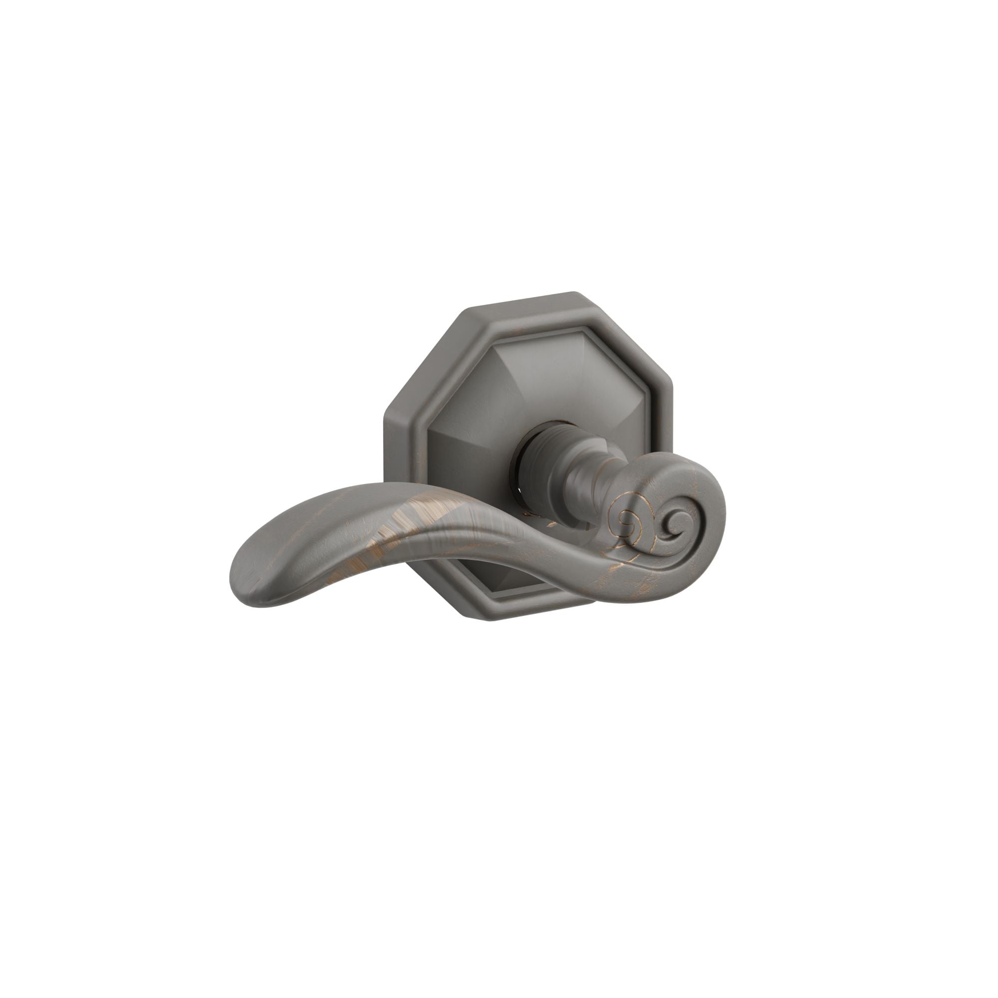 Emtek Concealed Fastener Medici Lever Set with Tuscany Bronze #15 Rosette