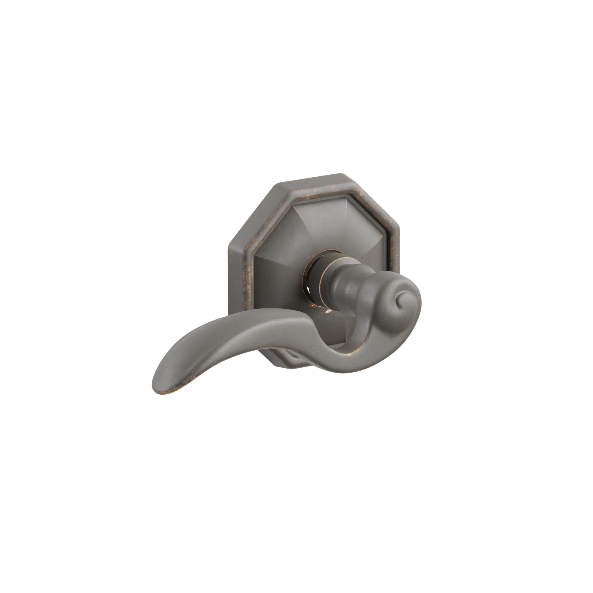 Emtek Napoli Lever Set with Tuscany Bronze #15 Rosette