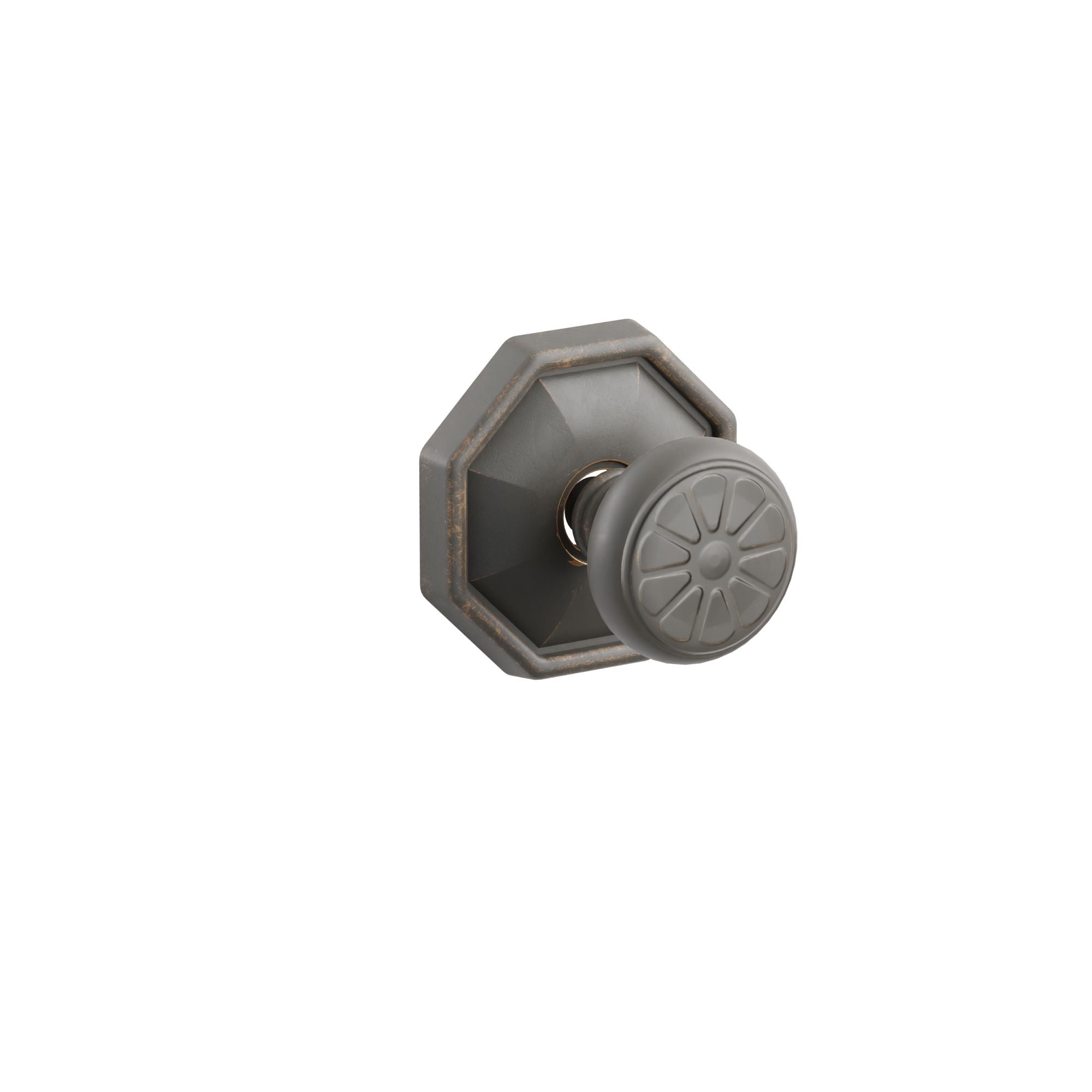 Emtek Concealed Fastener Petal Knob Set with Tuscany Bronze #15 Rosette