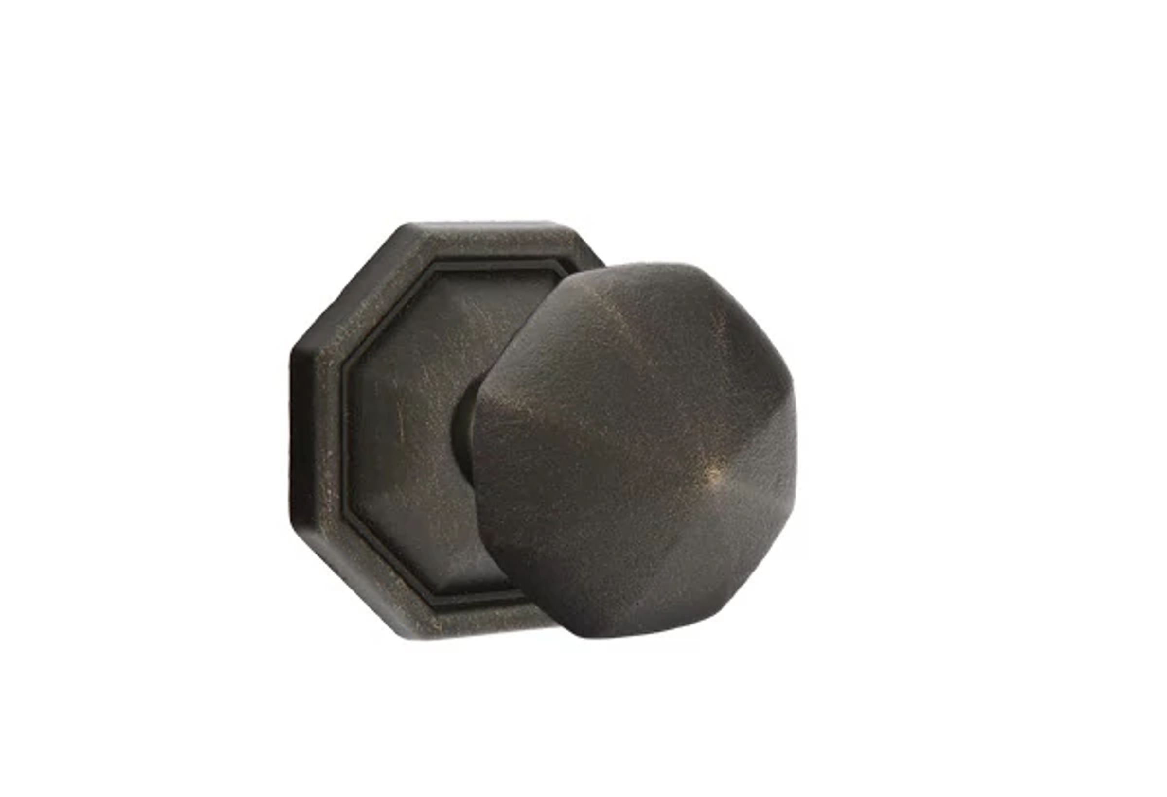 Emtek Octagon Knob Set with Tuscany Bronze #15 Rosette