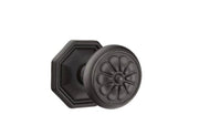 Emtek Concealed Fastener Petal Knob Set with Tuscany Bronze #15 Rosette